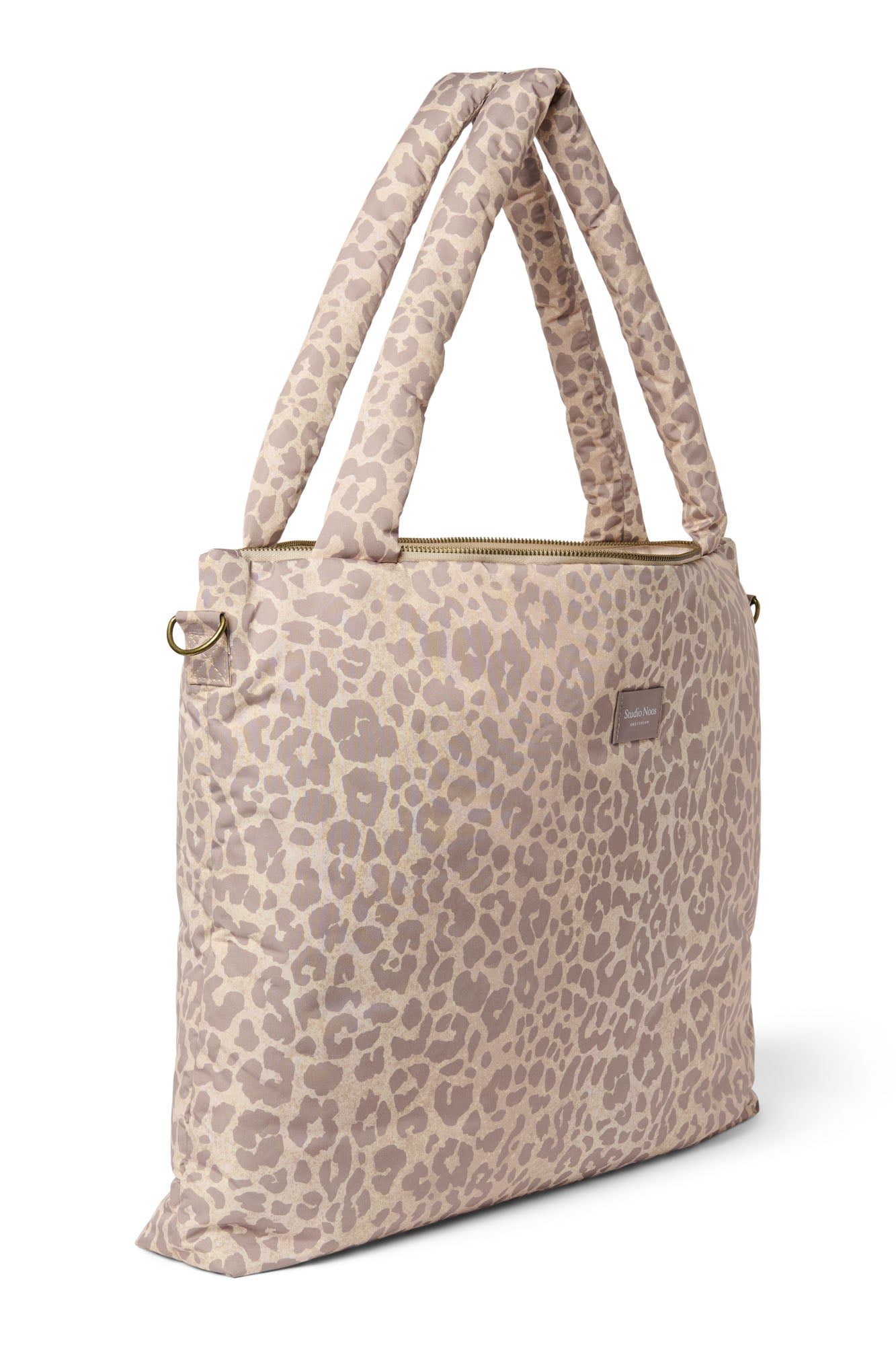 Studio Noos Puffy Diaper Bag Wickeltasche Beige Leopard Wickeln