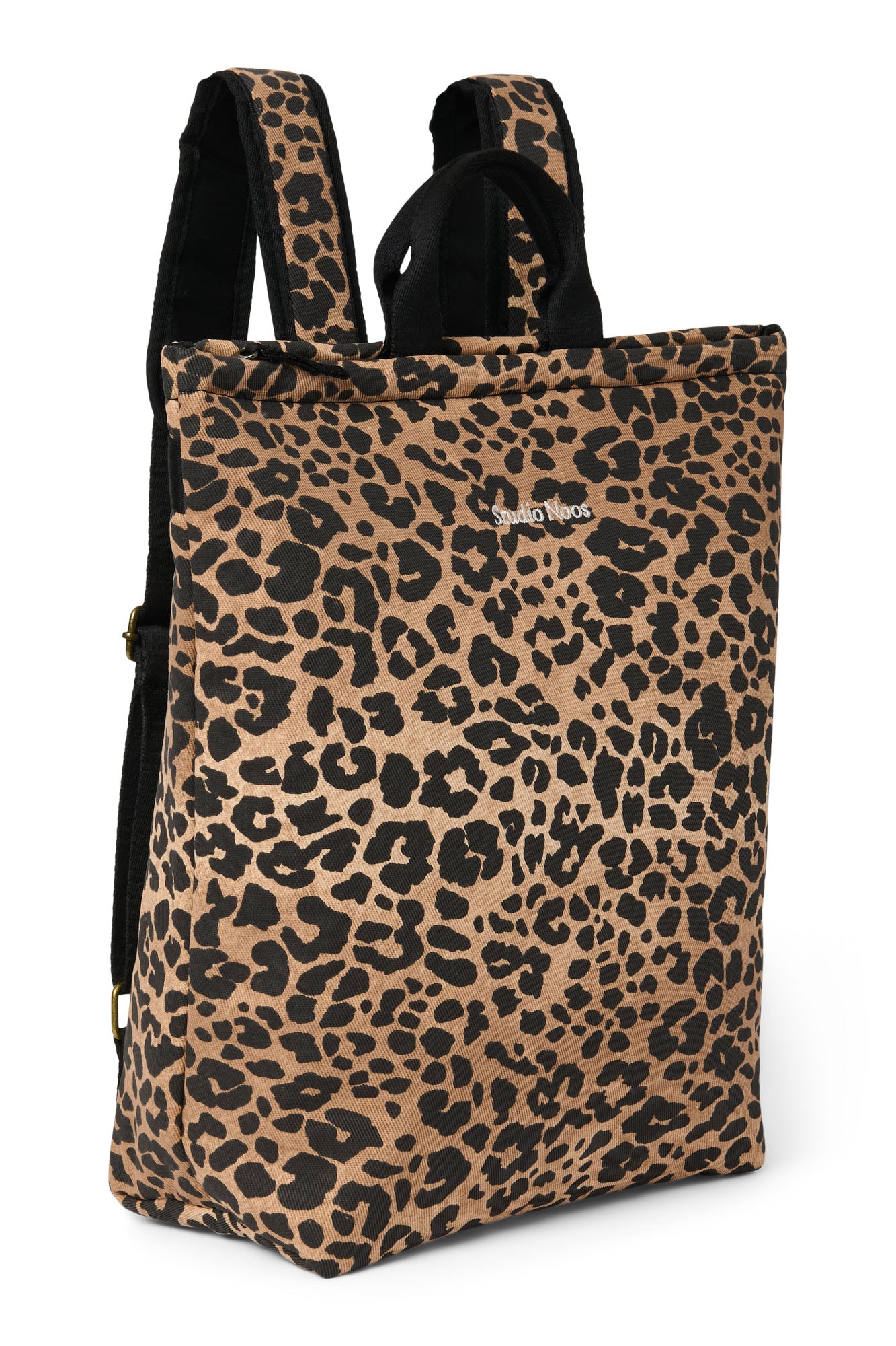 Studio Noos Cotton Adult Rucksack Braun Leopard