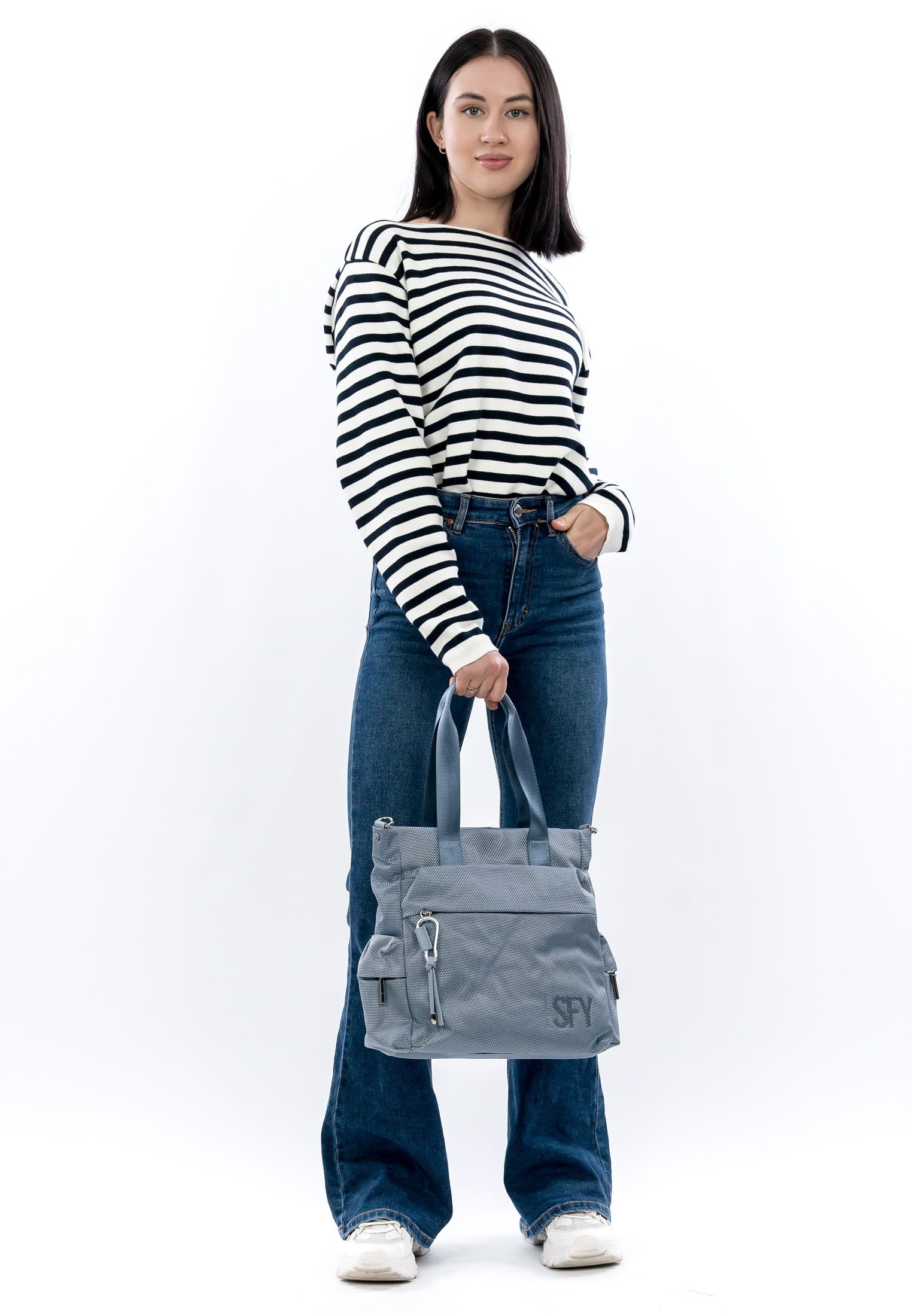 SURI FREY Marry Shopper Schultertasche Crystal Blue groß