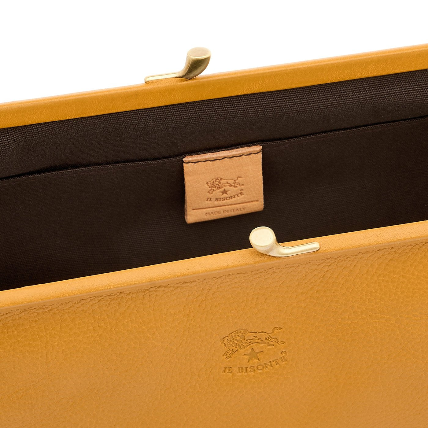 Il Bisonte Manuela Clutch Giallo Vollleder Gelb