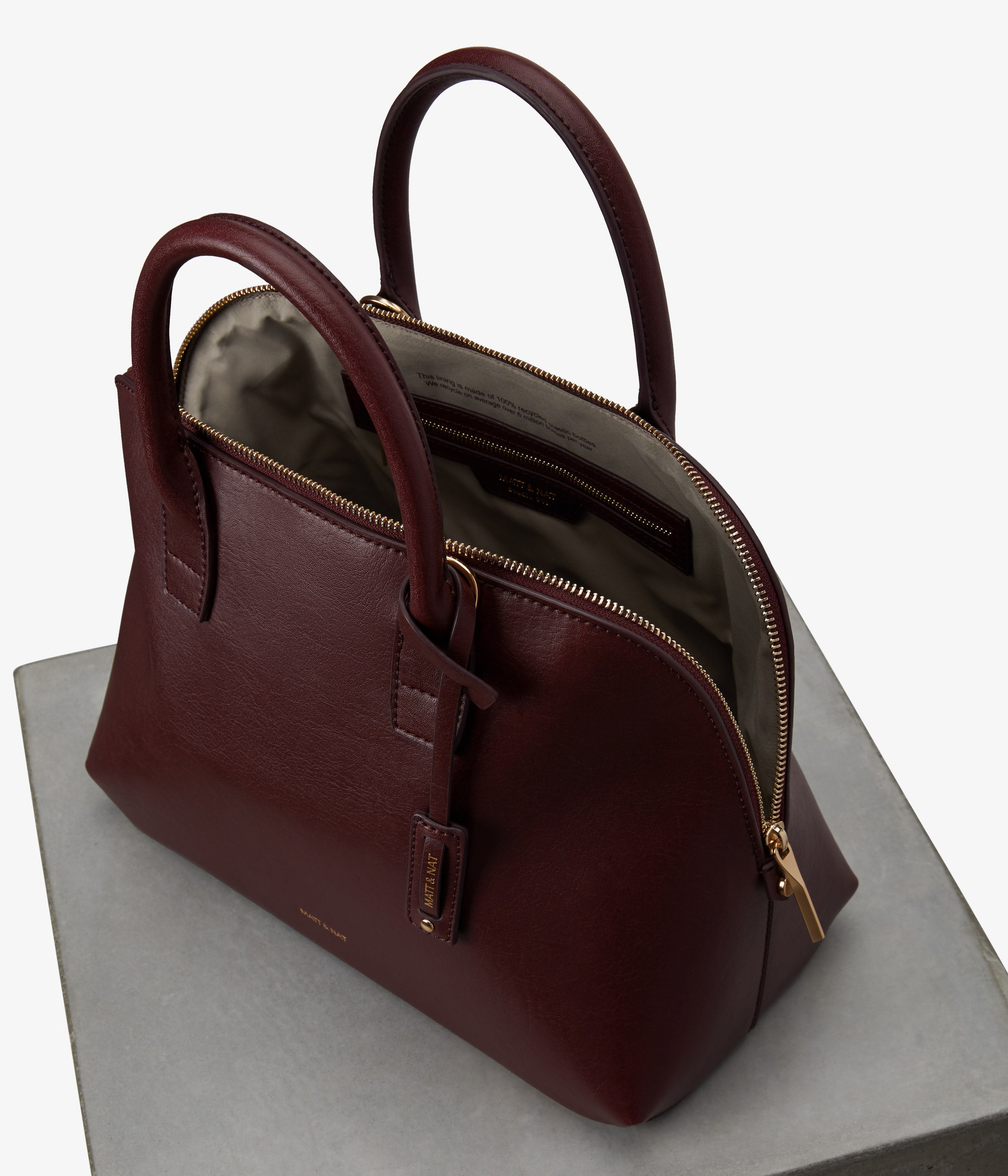 Matt & Nat Gessi Vintage Satchel Schwarz vegan