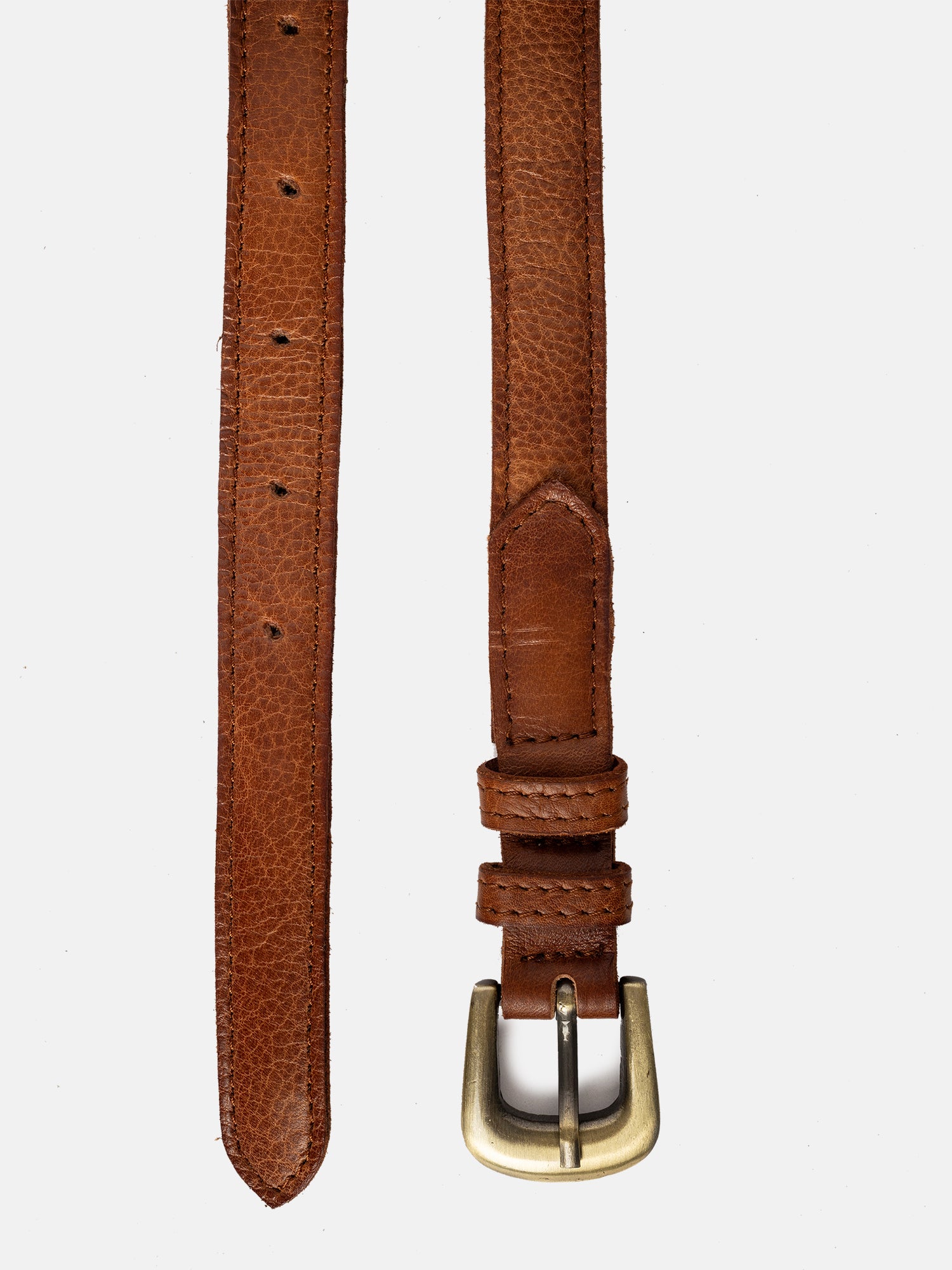 RE:DESIGNED Maya Ledergürtel Walnut Vollleder
