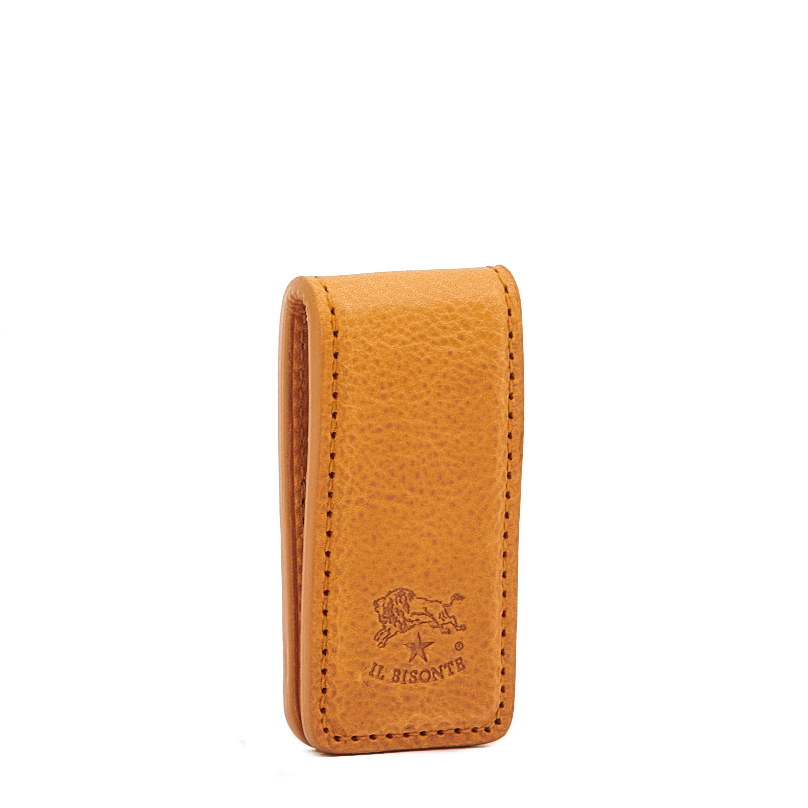 Il Bisonte Duccio Geldclip Natur Vollleder