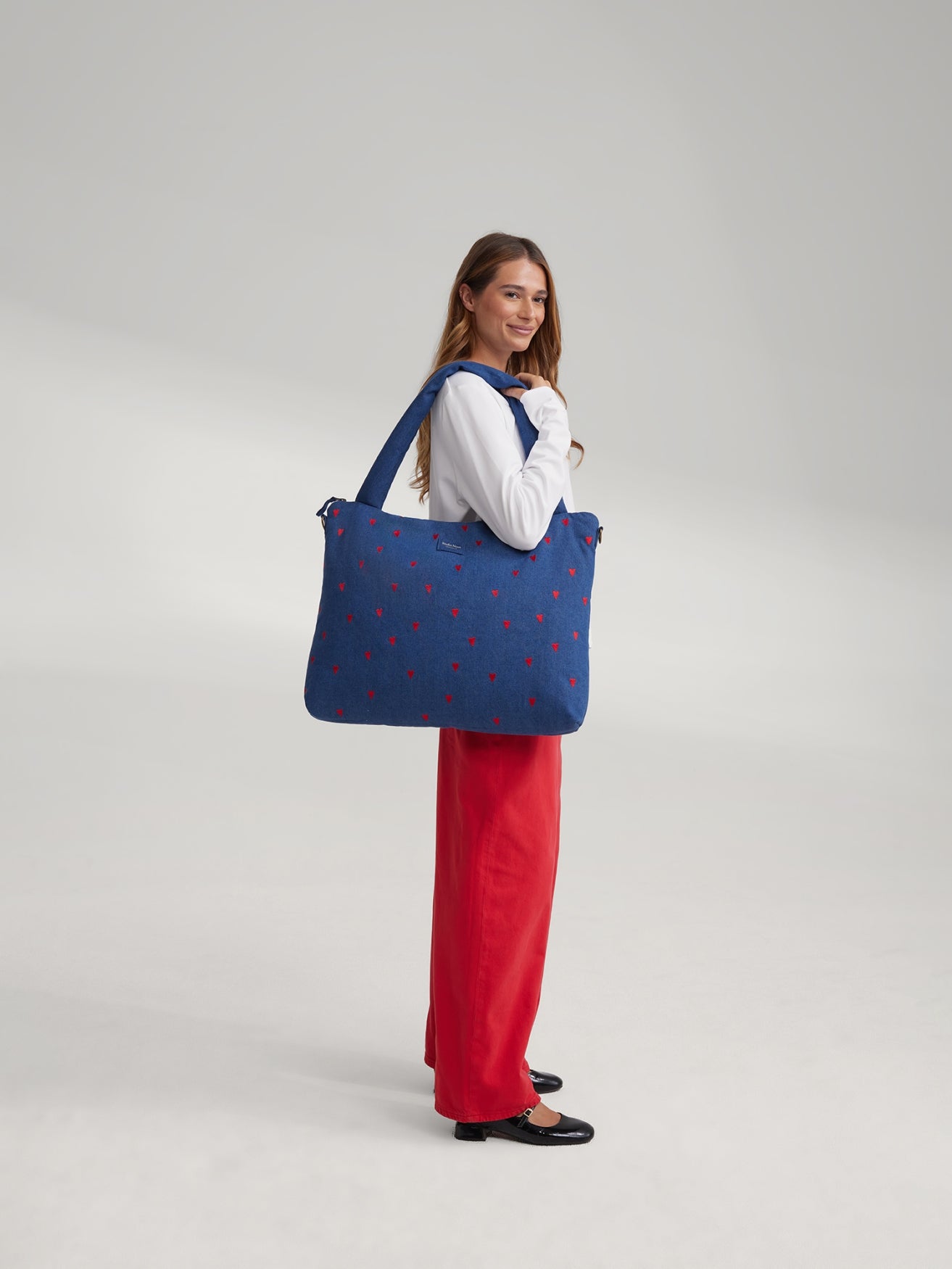 Studio Noos Denim Diaper Bag 2104 Wickeltasche Dark Blue