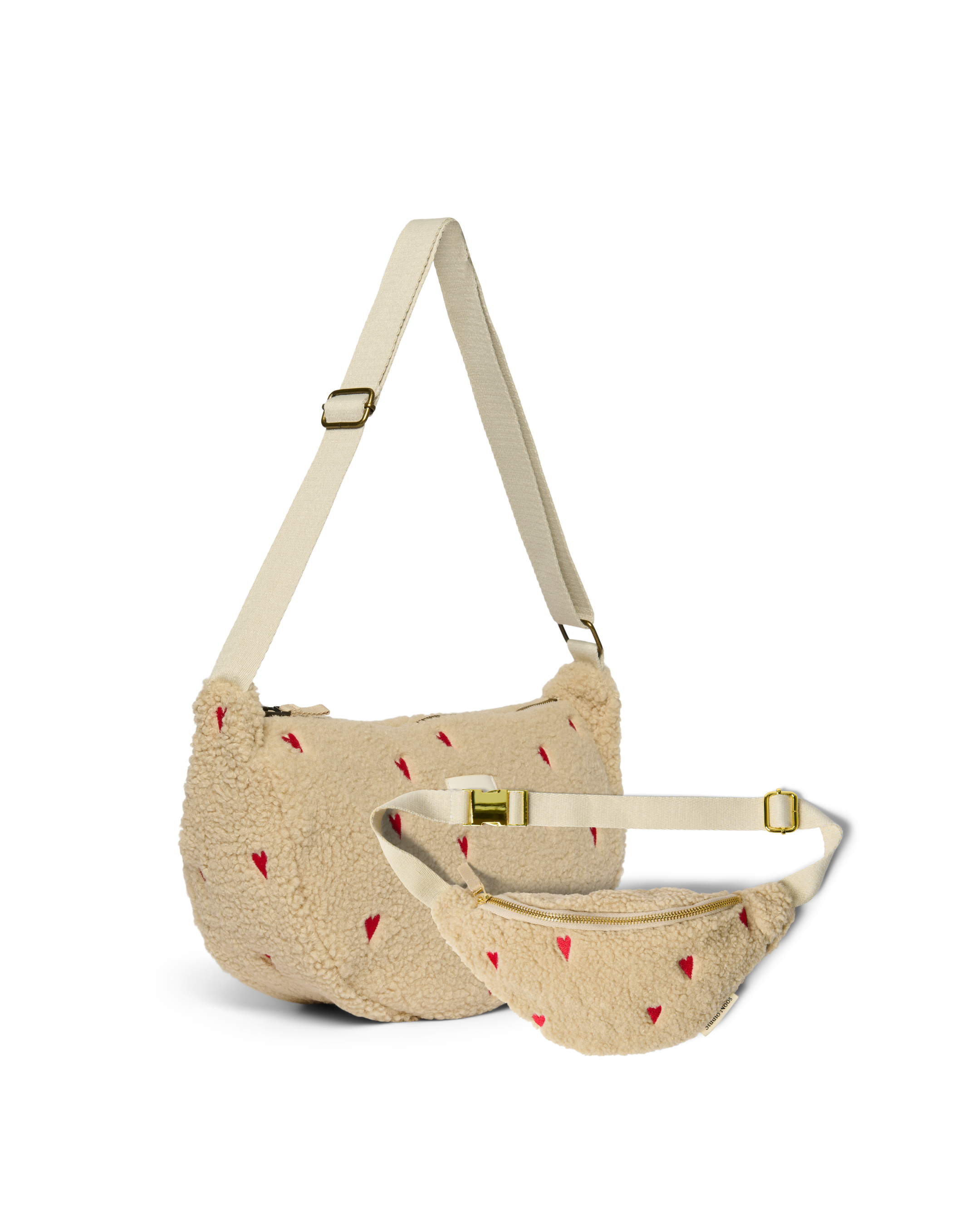 Studio Noos Teddy Geschenkset Ecru Hearts 2-tlg