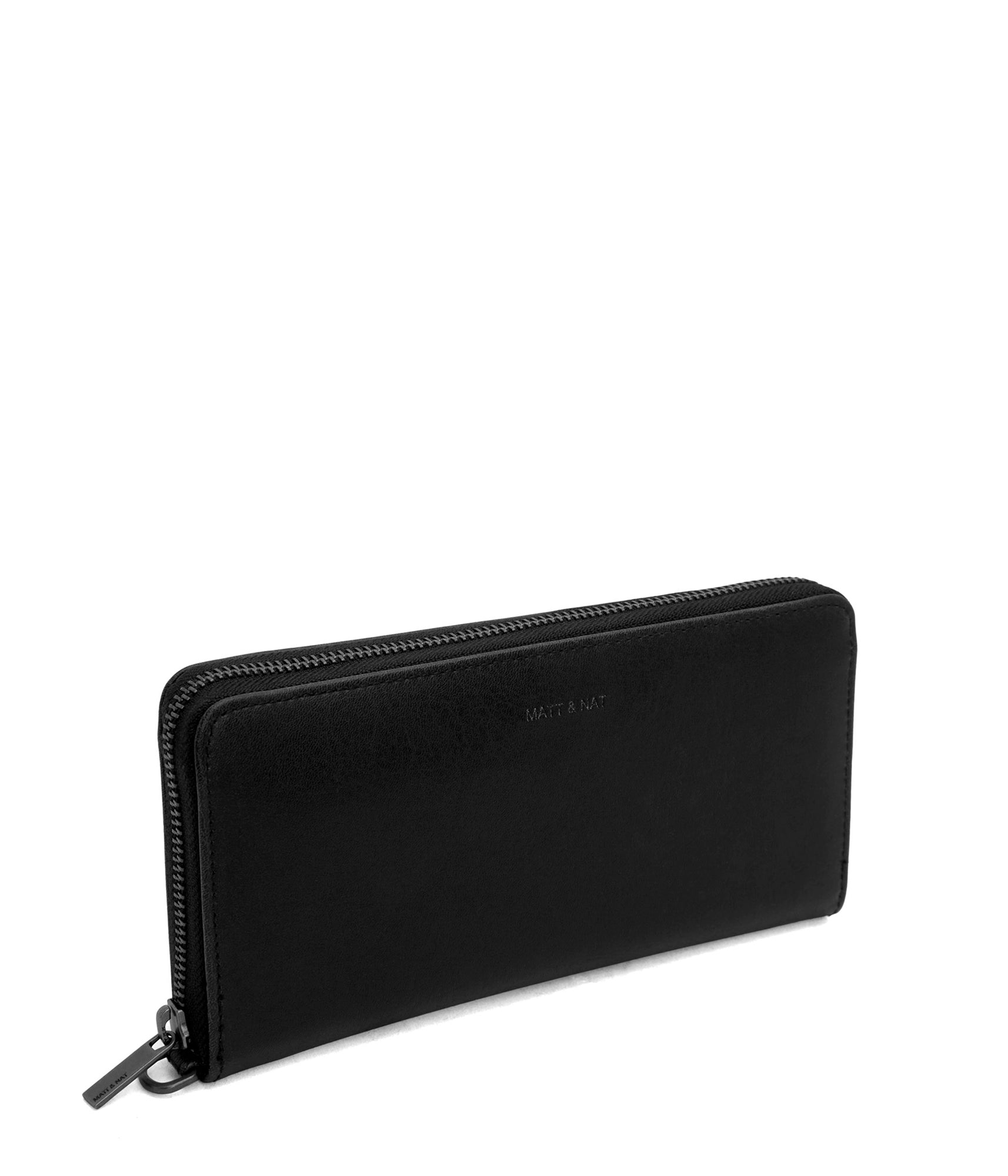 Matt & Nat Vintage Elm Geldbörse Schwarz vegan