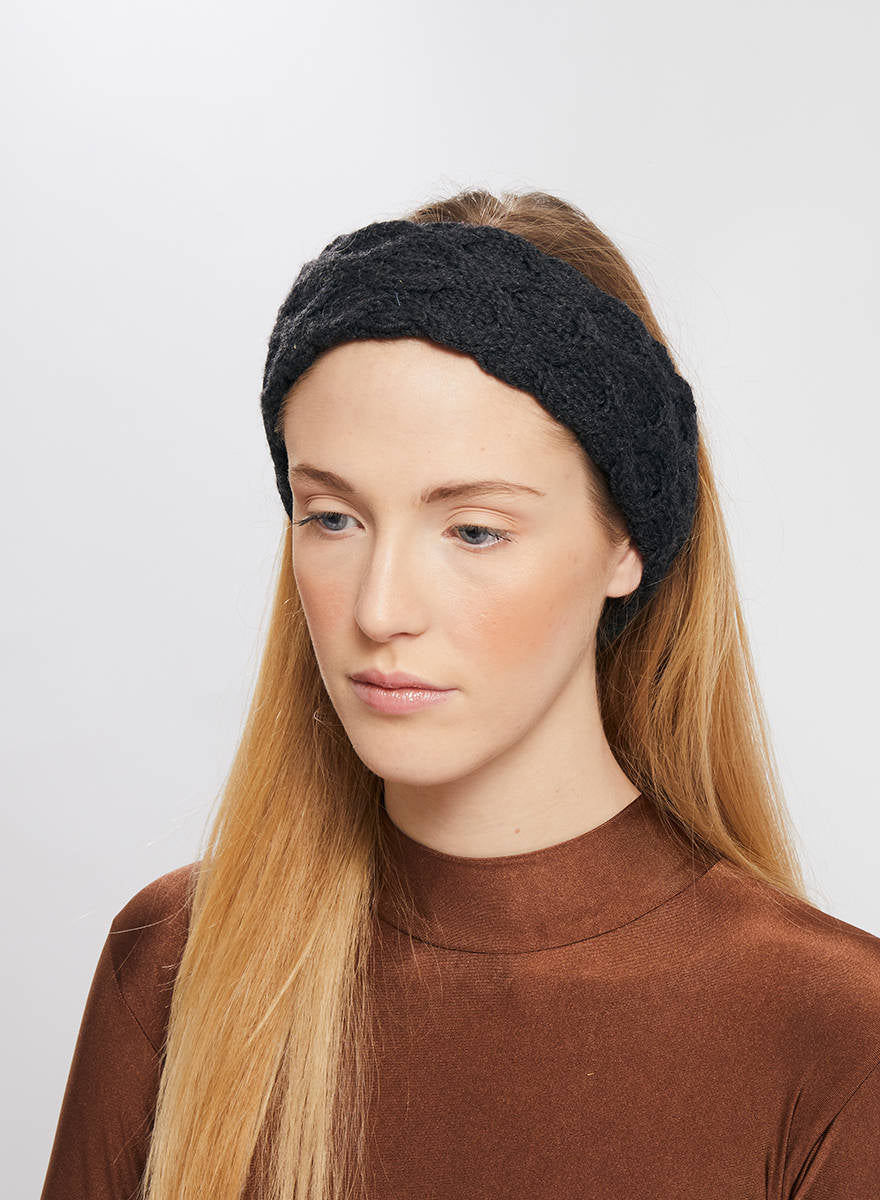 Maria la Rosa Headband Haarband Rot Wolle