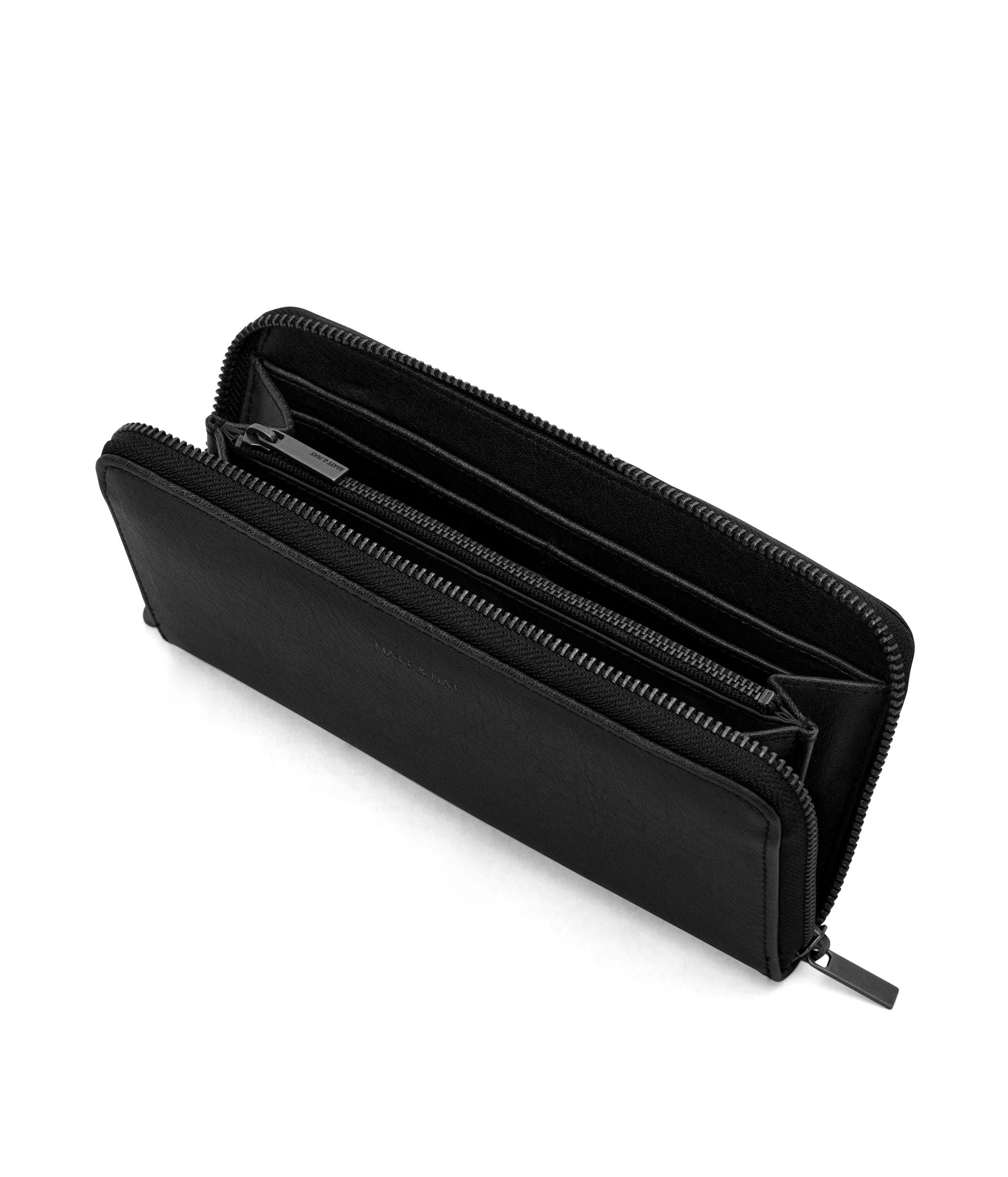 Matt & Nat Vintage Elm Geldbörse Schwarz vegan