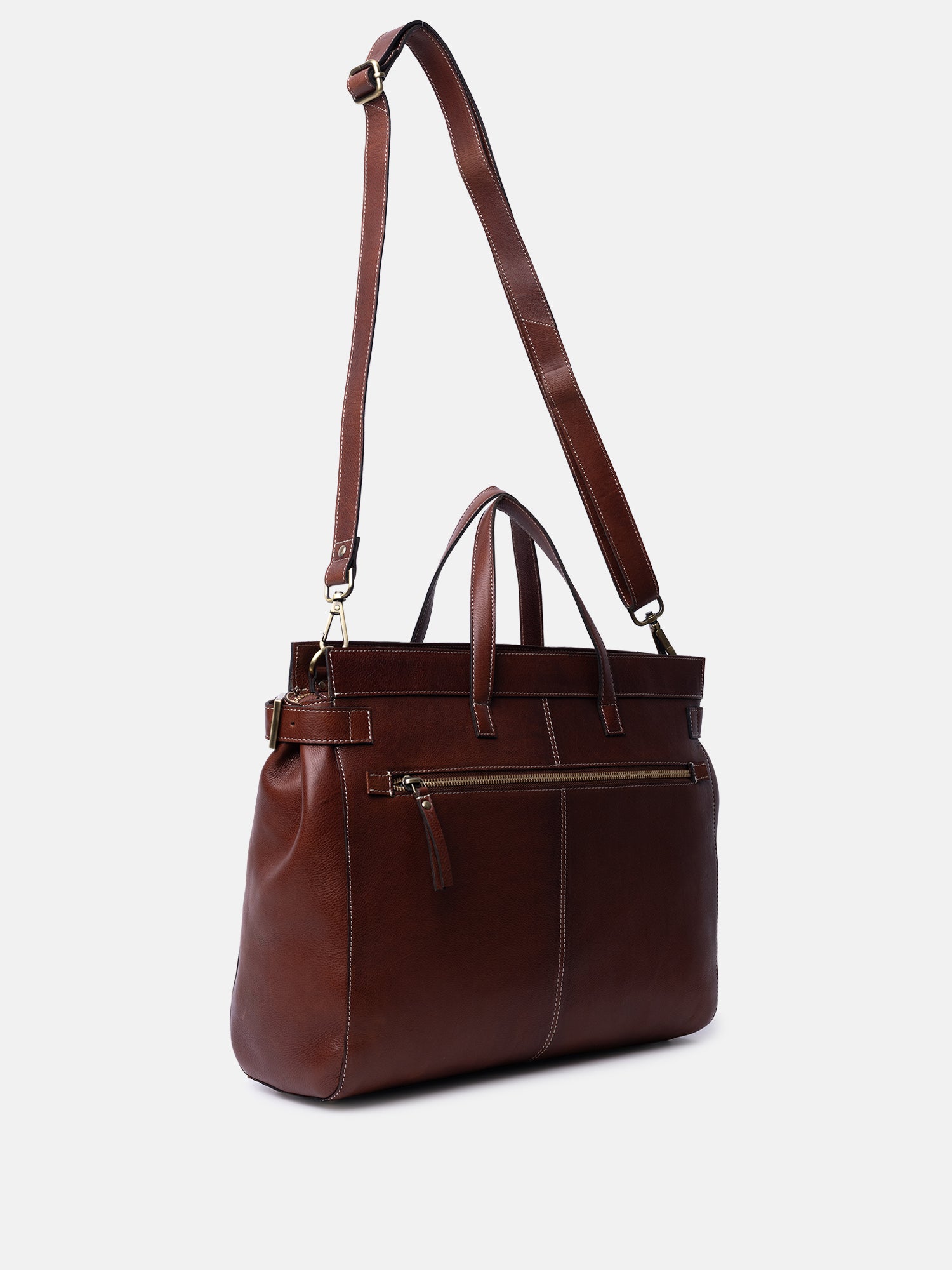 RE:DESIGNED Siri Big Handtasche Cognac Vollleder