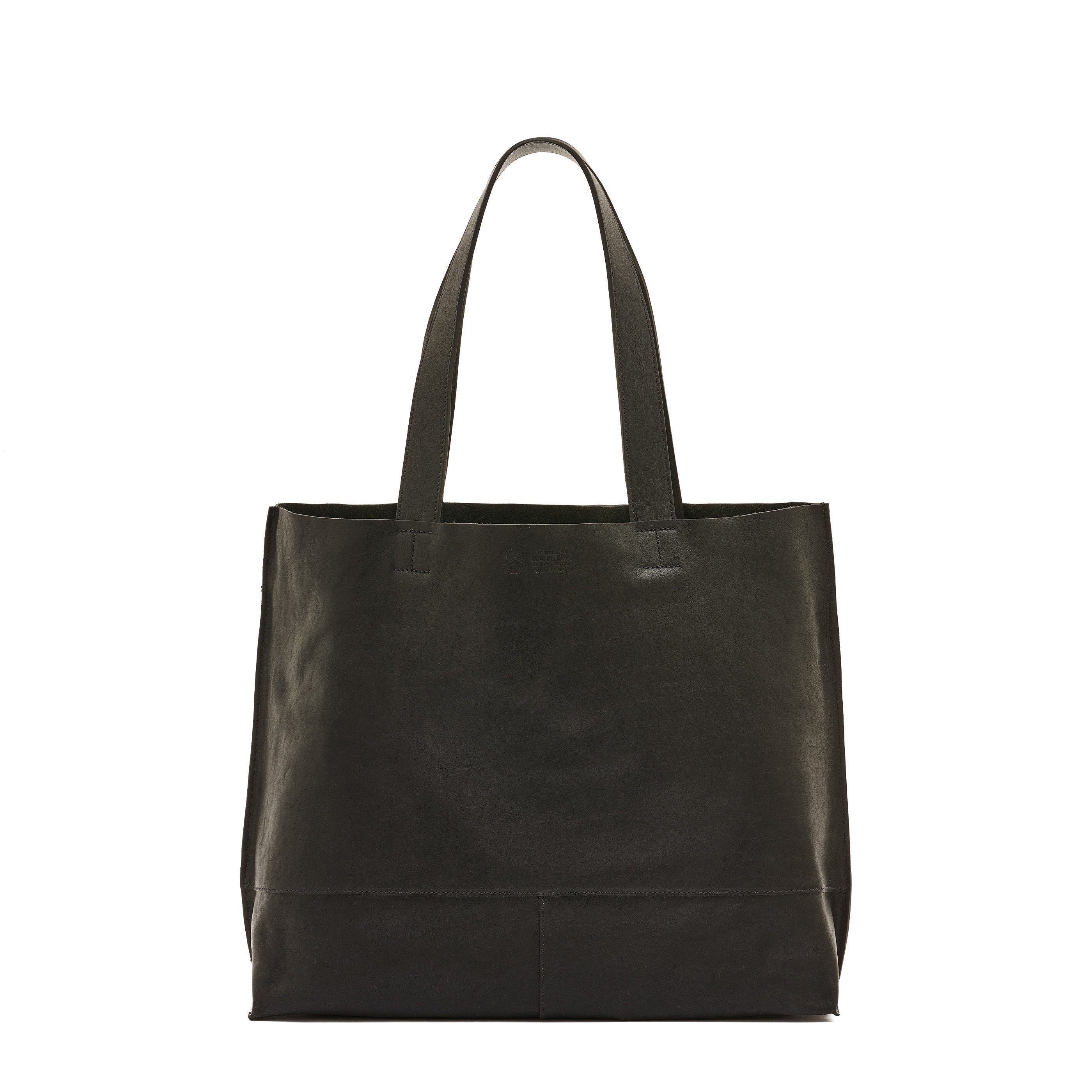 Il Bisonte Talamone Shopper schwarz Vollleder