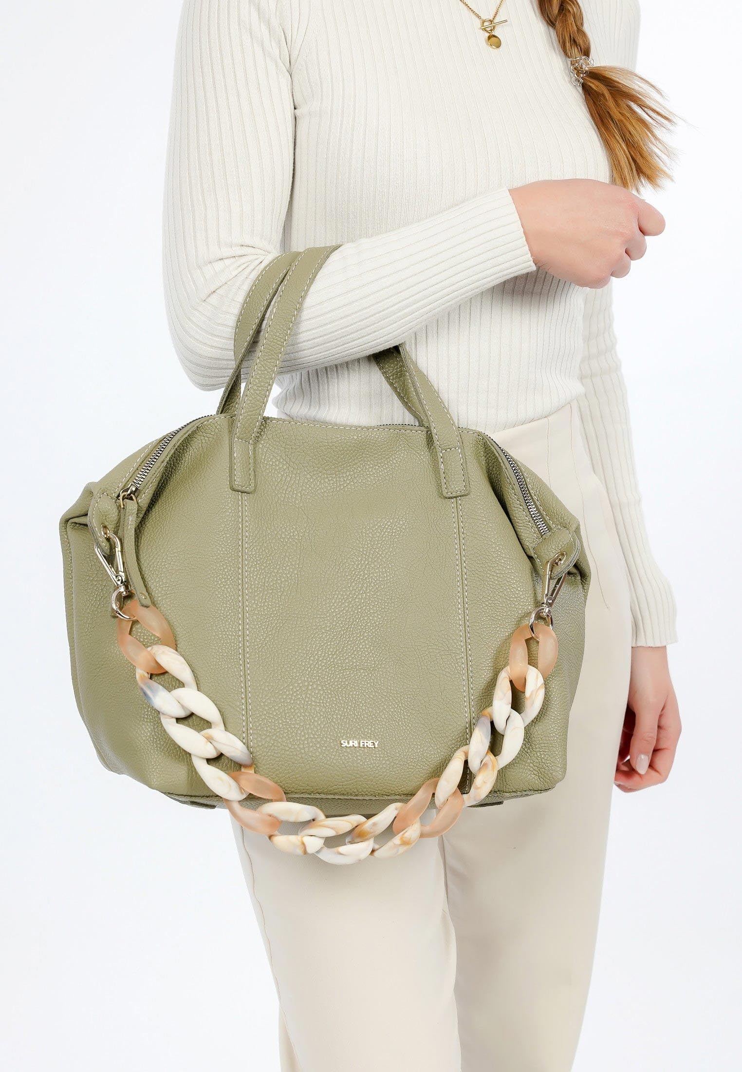 SURI FREY Candy 13583 Shopper khaki vegan Uni