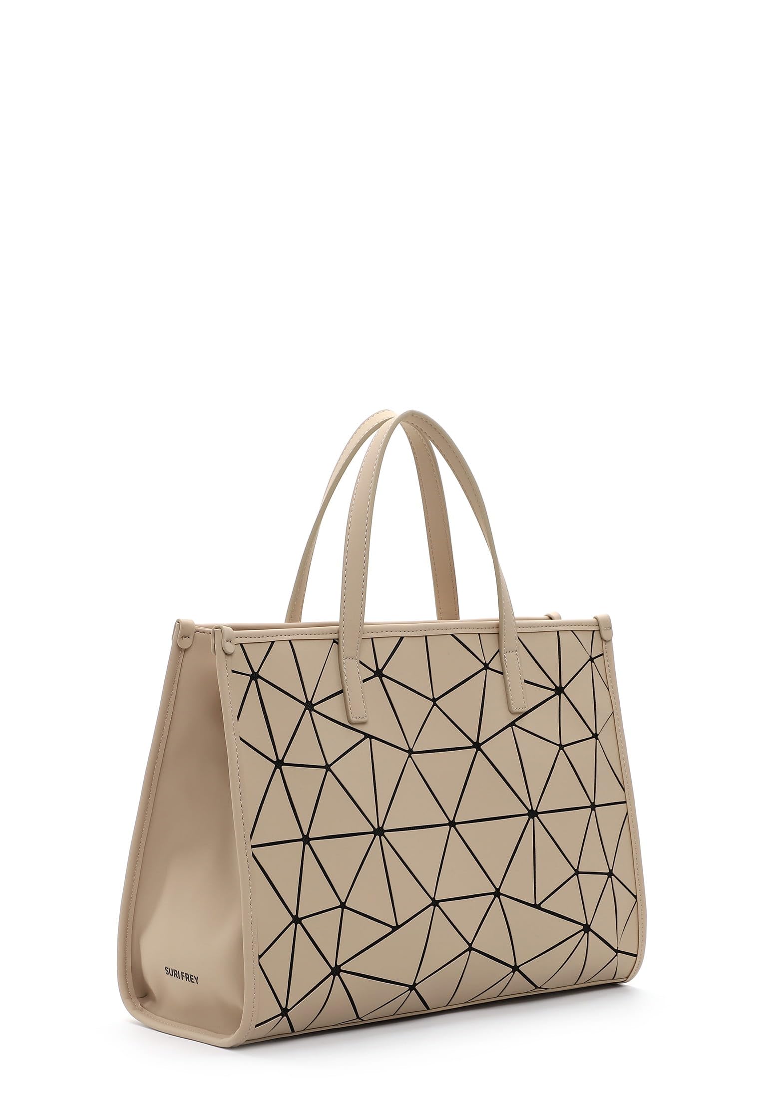 SURI FREY Jessy-Lu Cityshopper L Shopper beige geometrisch