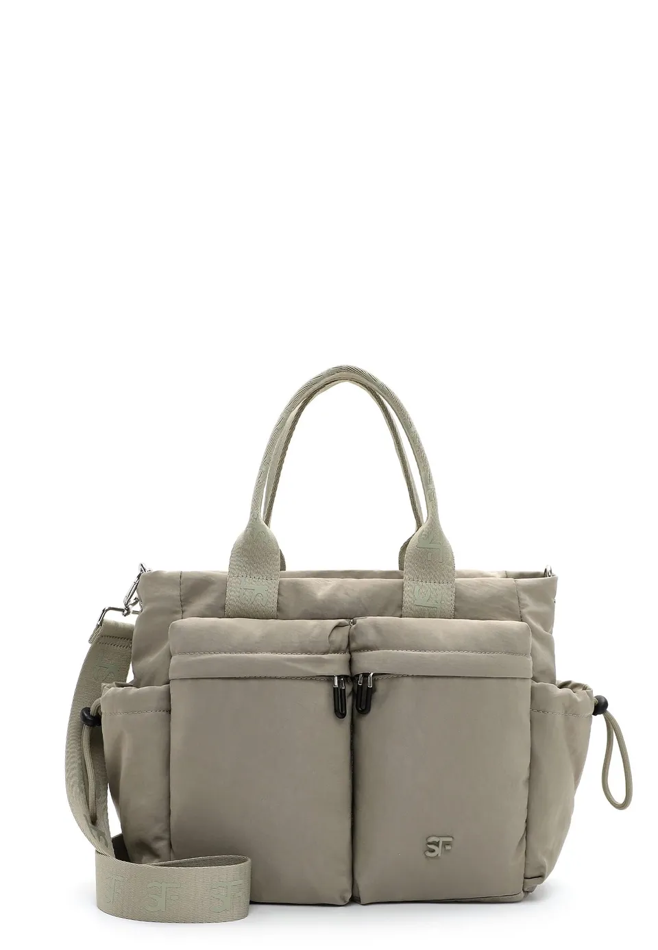SURI FREY Abby Handbag With Zipper Umhängetasche Khaki Fächer