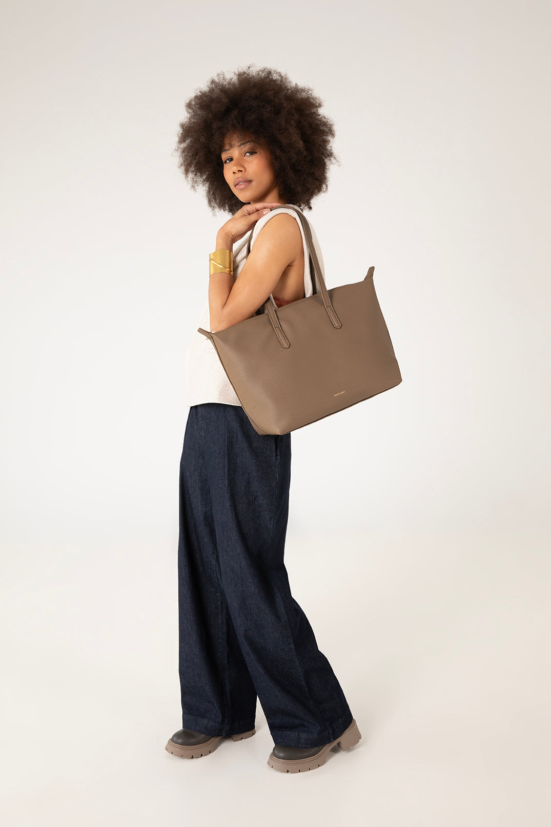 Matt & Nat Grain Abbi Shopper Schwarz Vegan