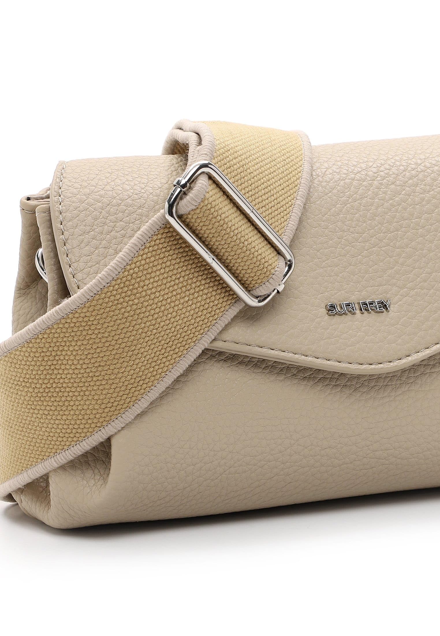 SURI FREY Hanny Crossbody Bag Umhängetasche Lighttaupe Klappe