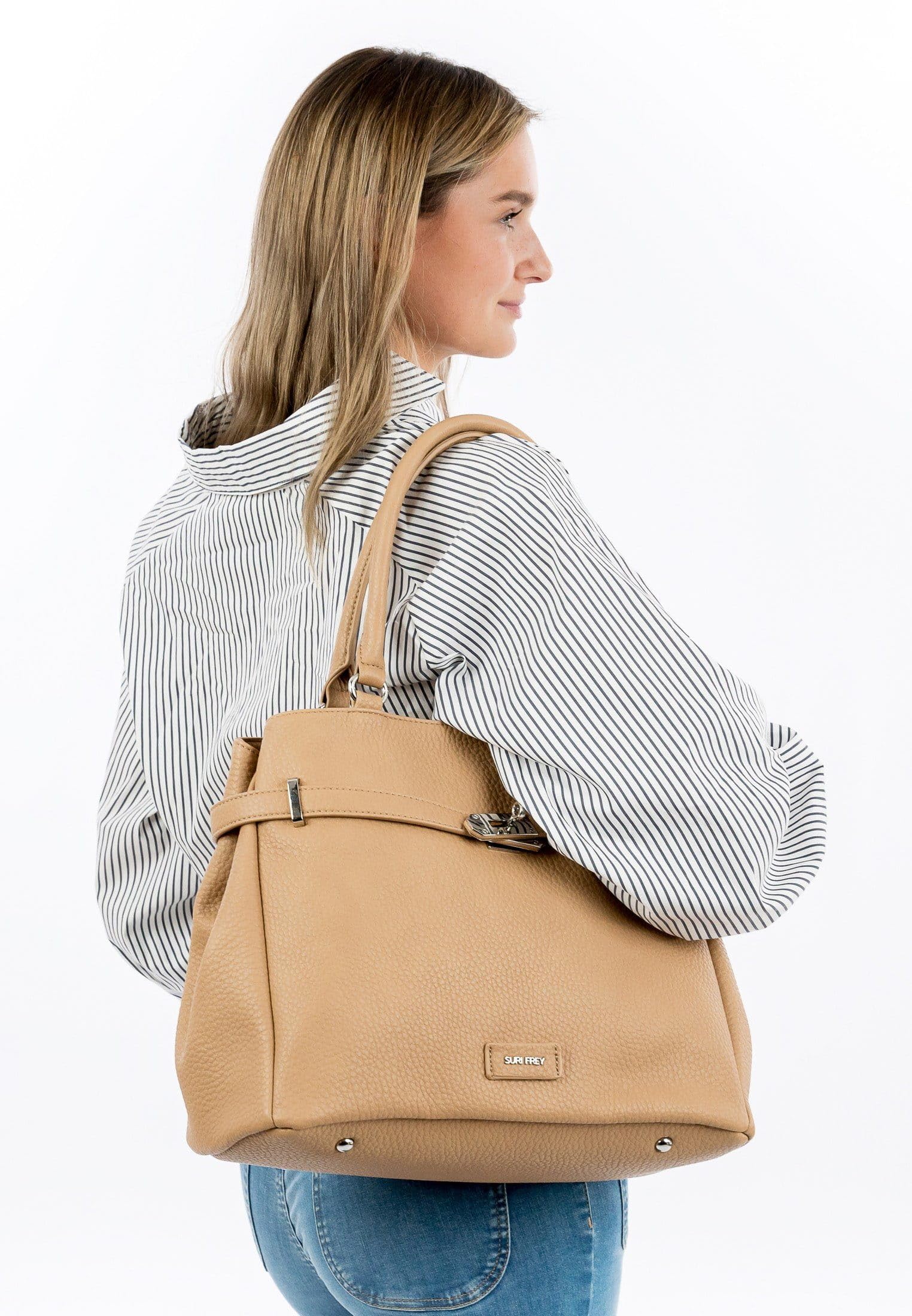 SURI FREY SFY Leony 14813 Shopper Sand mit Reißverschluss