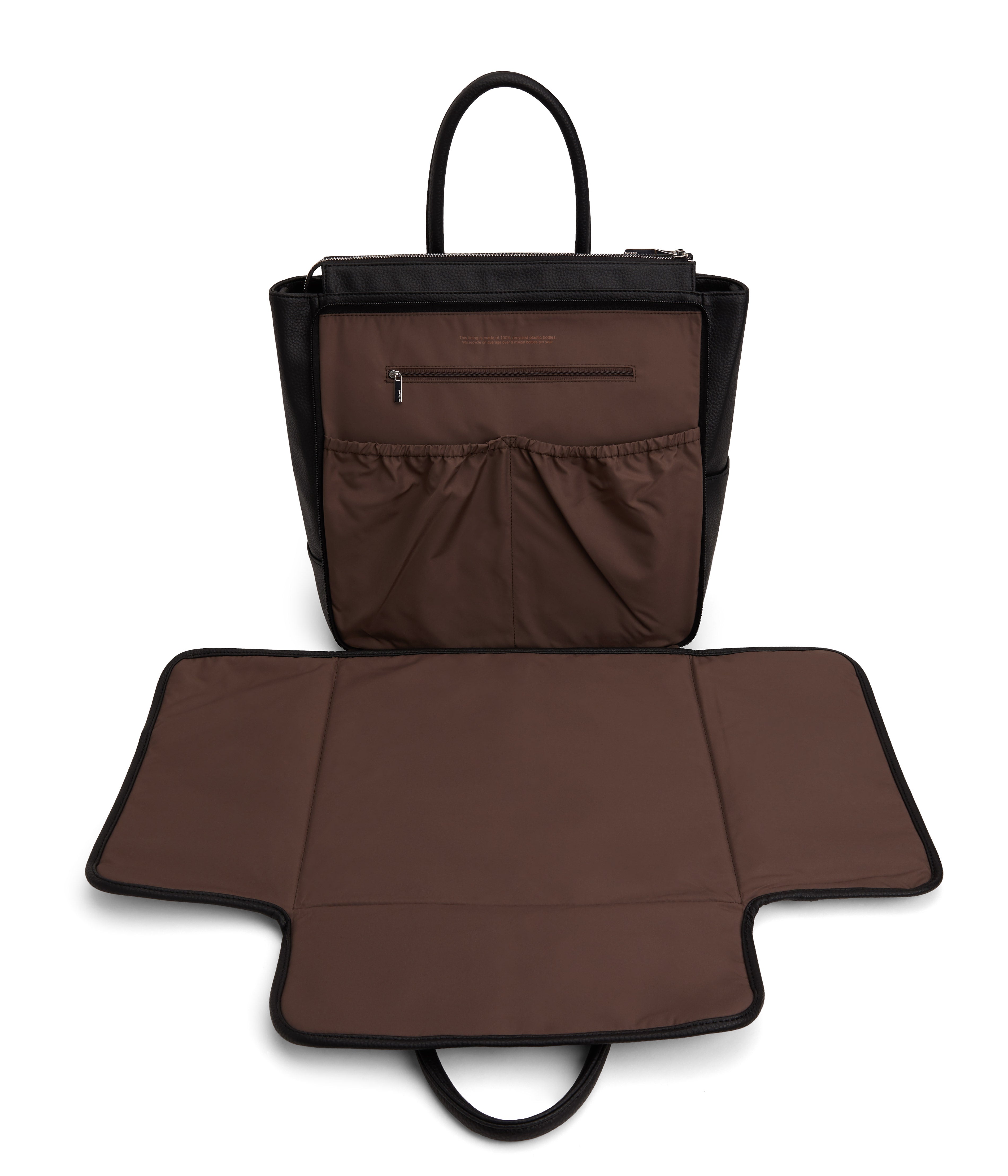 Matt & Nat Purity Percio Wickeltasche Schwarz groß