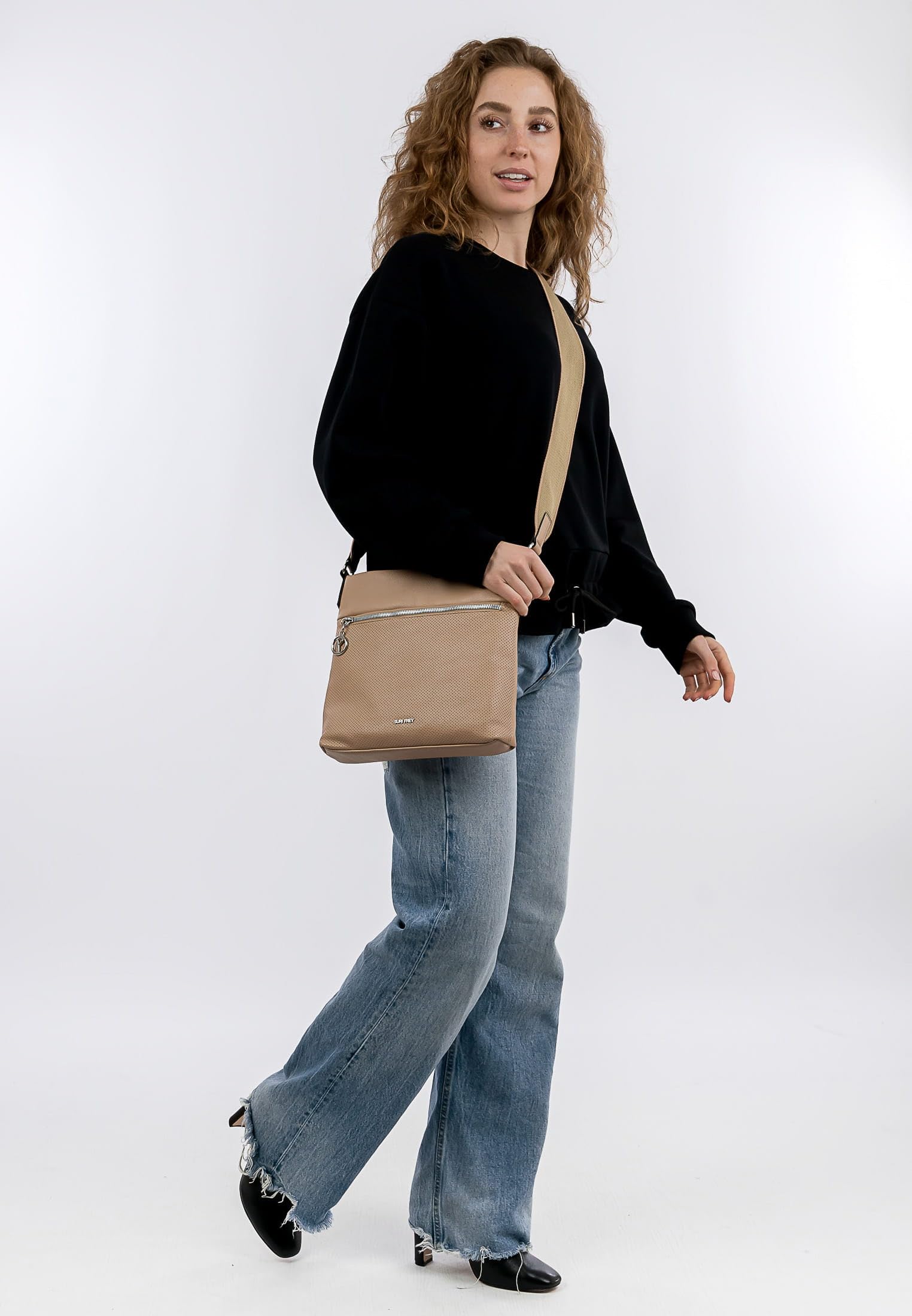 SURI FREY Patsy Crossover Bag Umhängetasche Sand