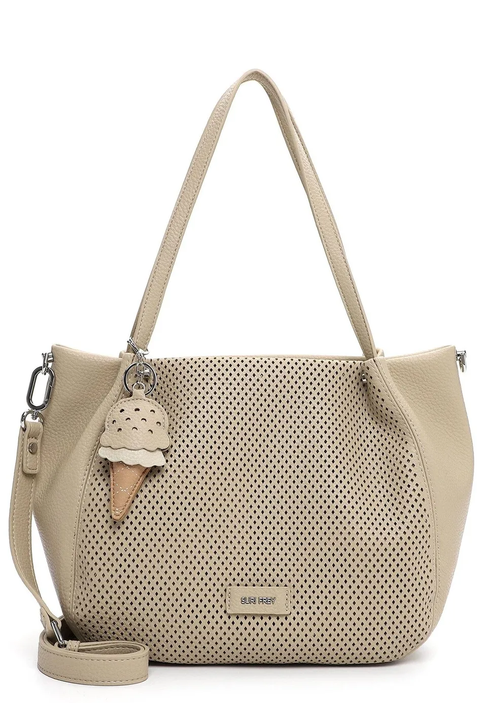 SURI FREY Cilly Shopper Handtasche Beige groß