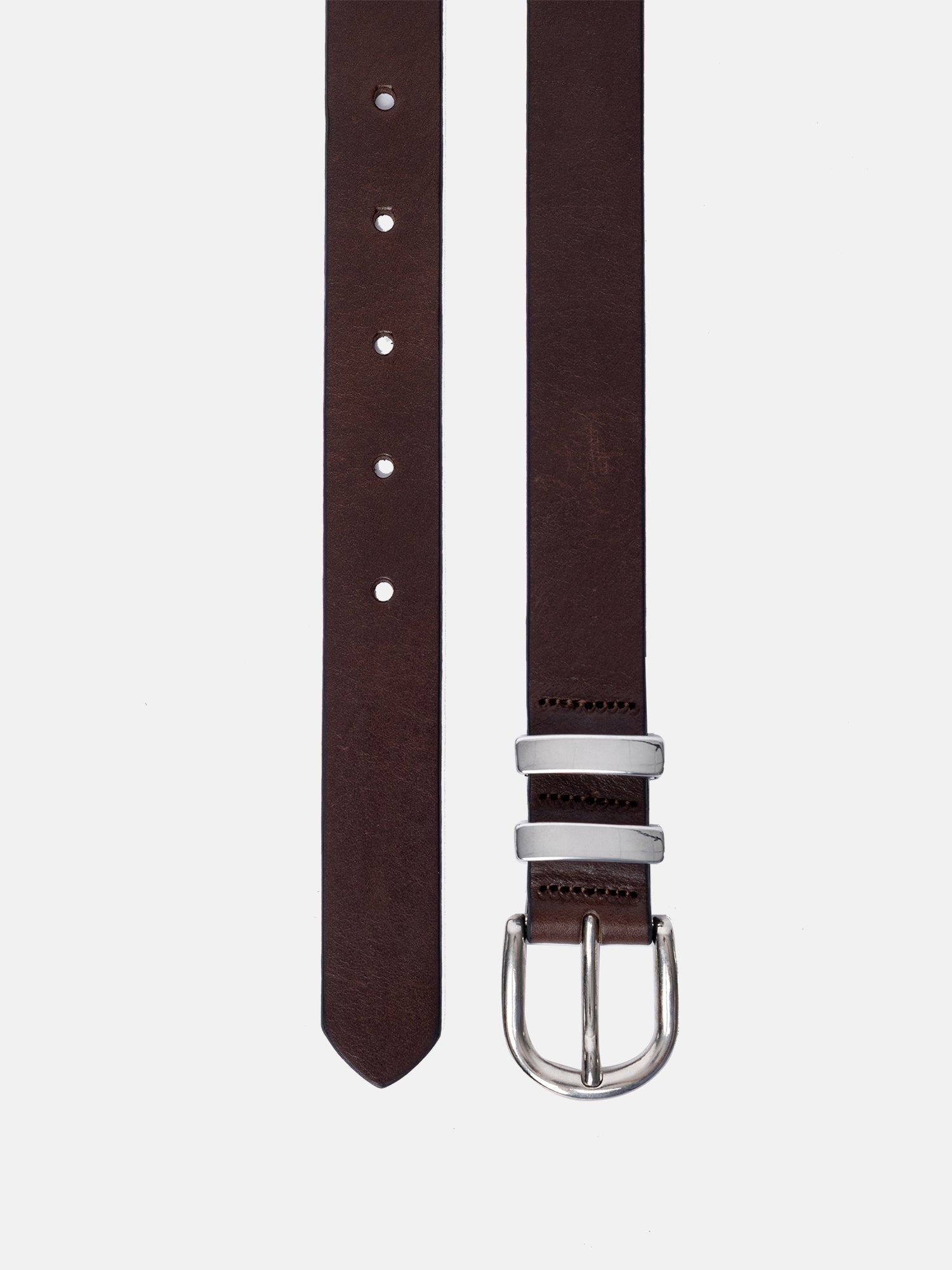 RE:DESIGNED Hay Ledergürtel Dunkelbraun 2 cm