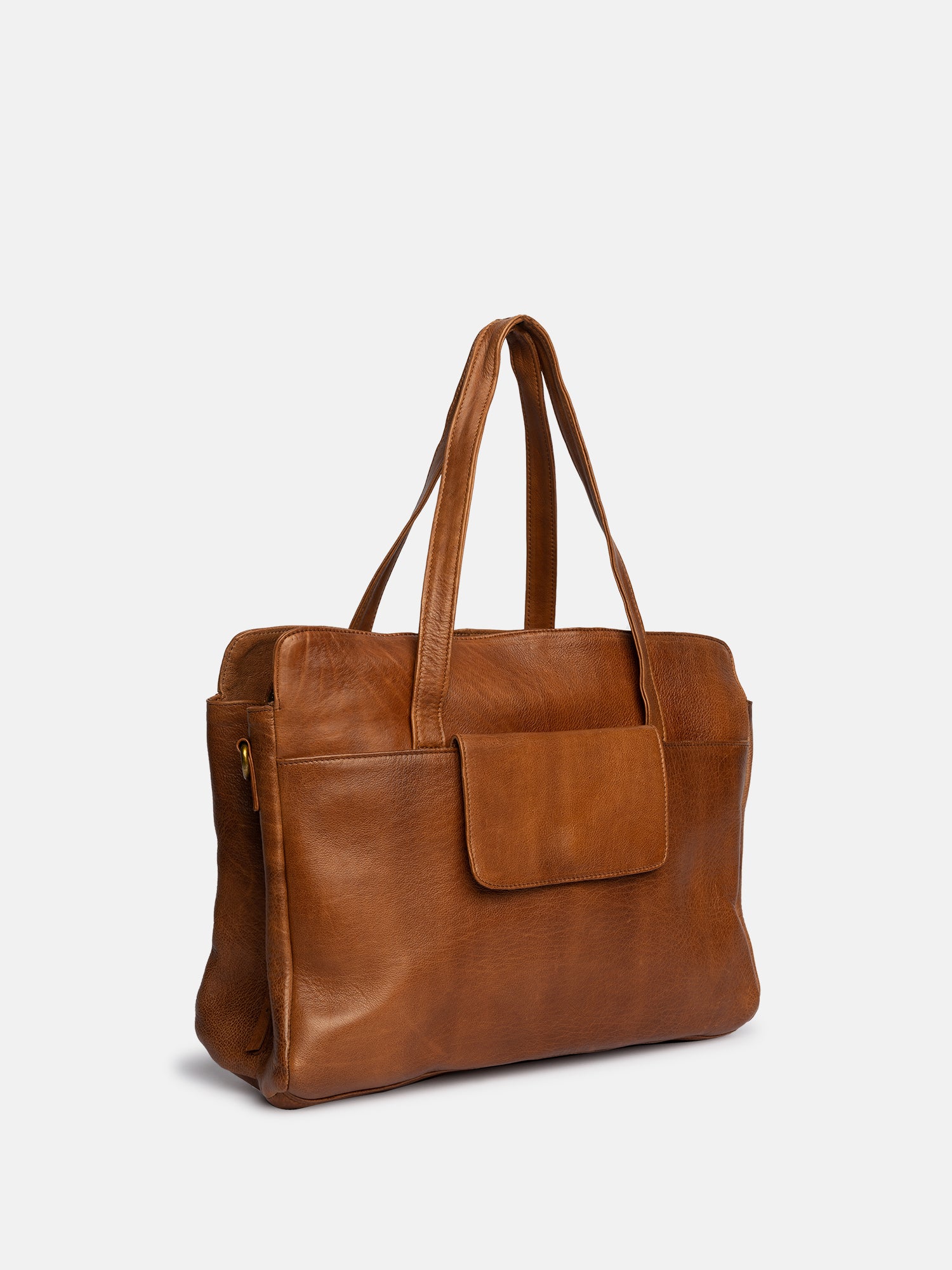 RE:DESIGNED Evia Urban Arbeitstasche Walnut Leder