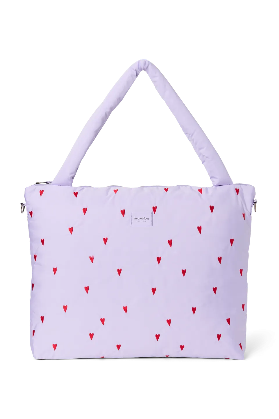 Studio Noos Puffy Wickeltasche Purple Hearts