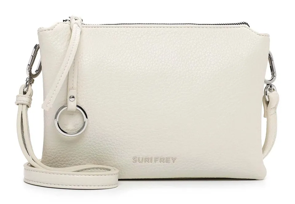 SURI FREY Debby Umhängetasche Ecru 23 cm mit Reißverschluss