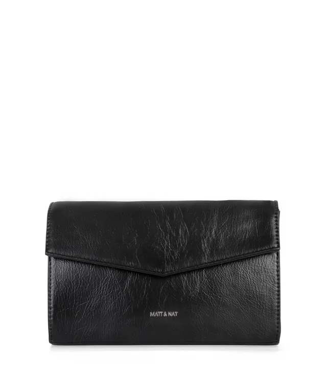 Matt & Nat Theme Lilian Clutch Schwarz abnehmbarer Riemen