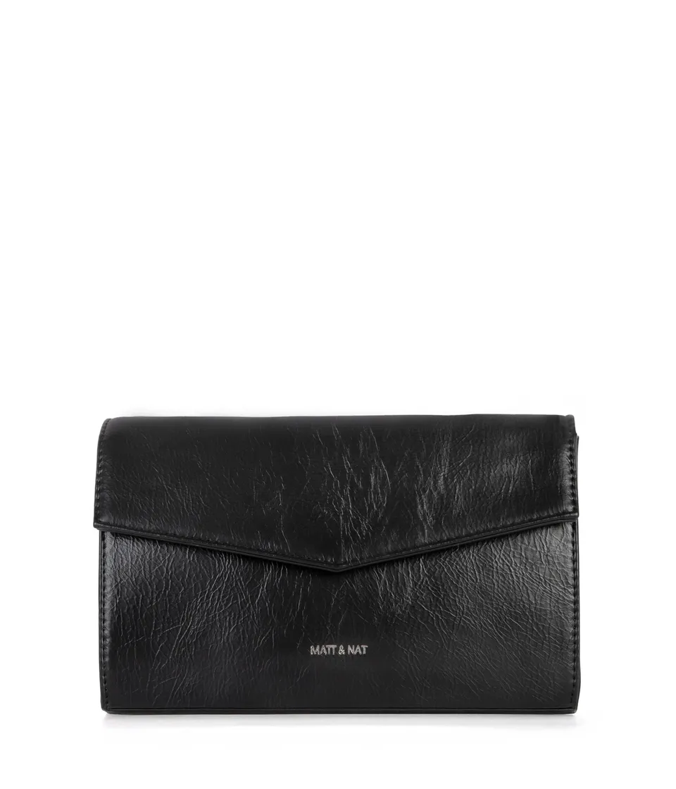 Matt & Nat Theme Lilian Clutch Schwarz abnehmbarer Riemen