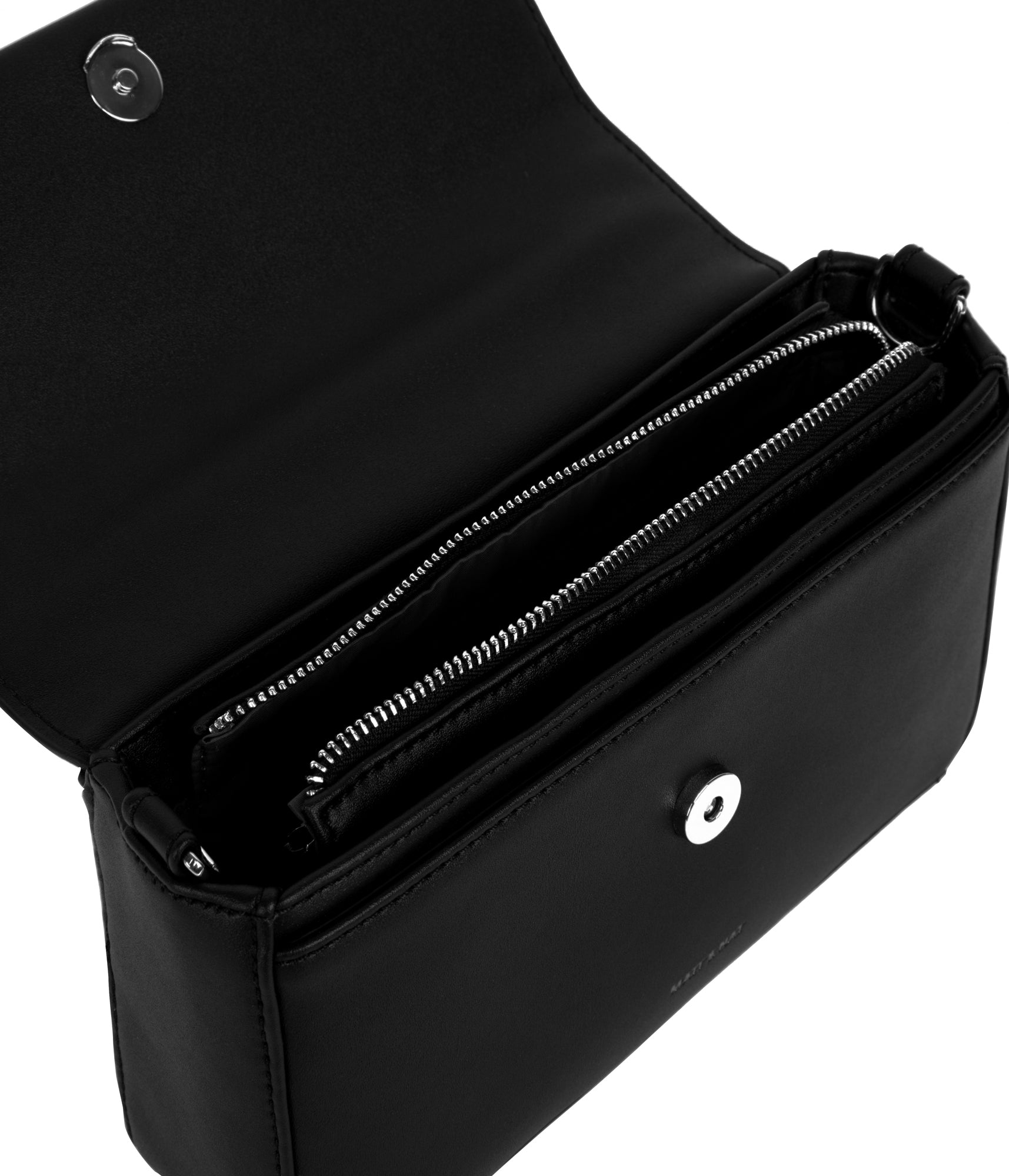 Matt & Nat Heart Sol Crossbody Schwarz mit Griff vegan