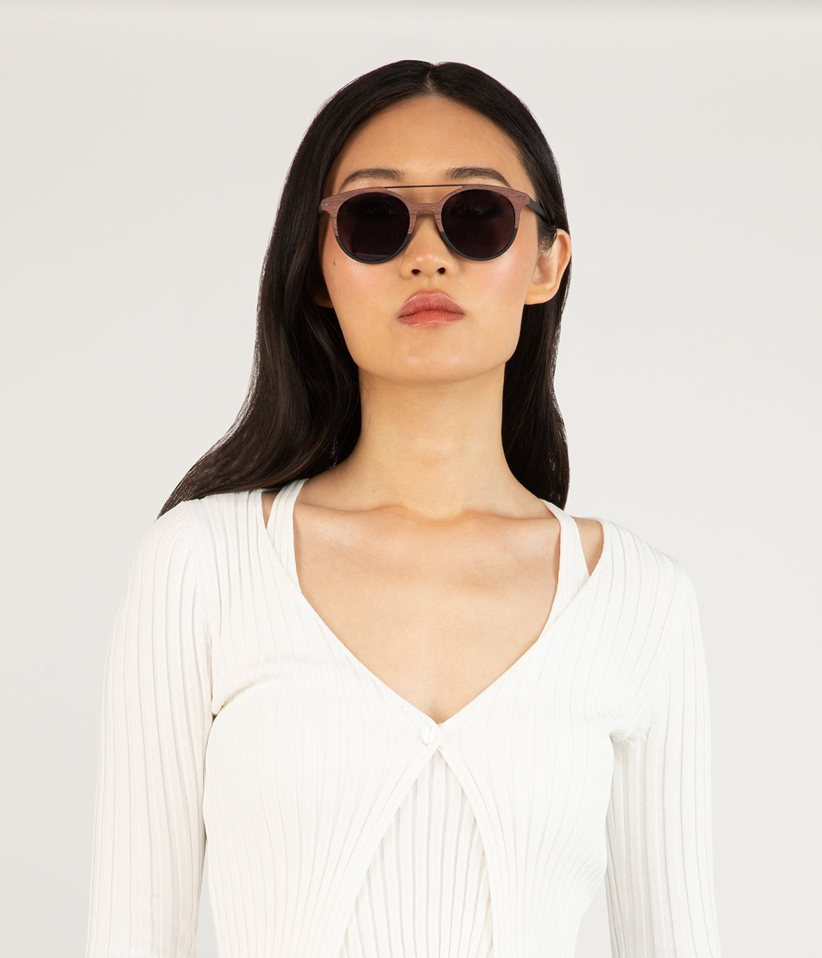Matt & Nat Moss Aviator Sonnenbrille Braun