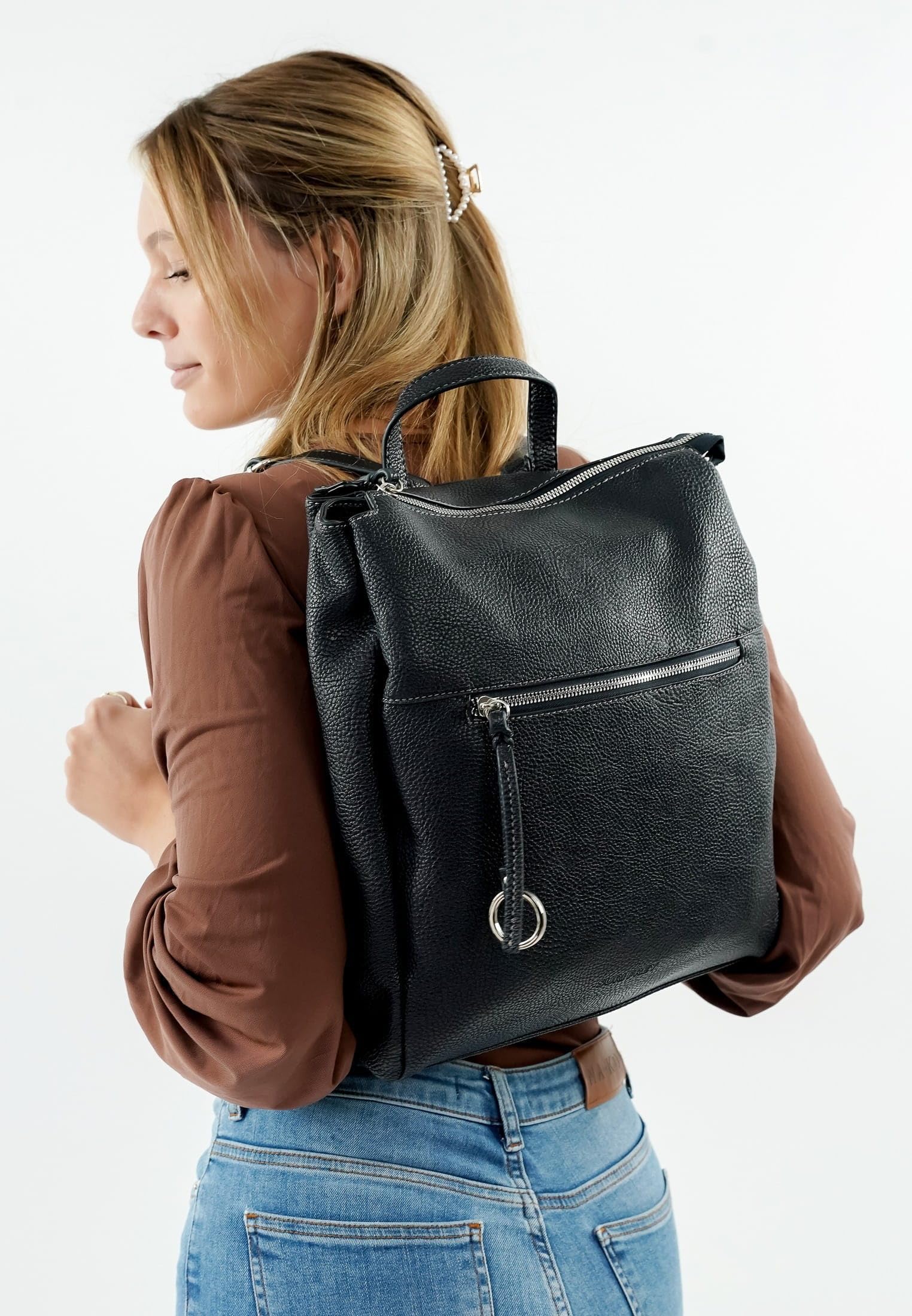 SURI FREY Debby 14141 Rucksack Blau vegan