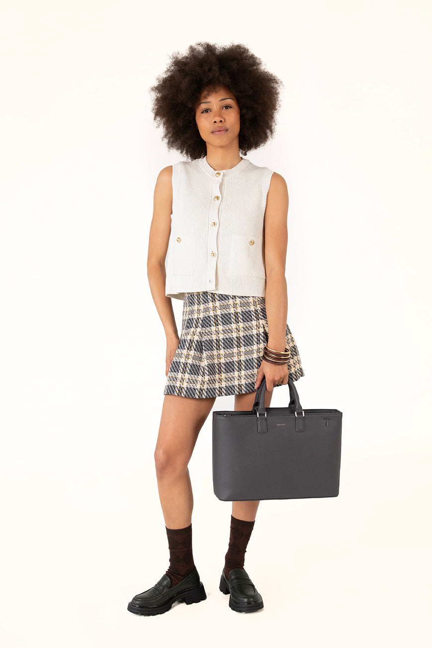Matt & Nat Sevyn Grain Satchel Oat 14 Zoll Laptop