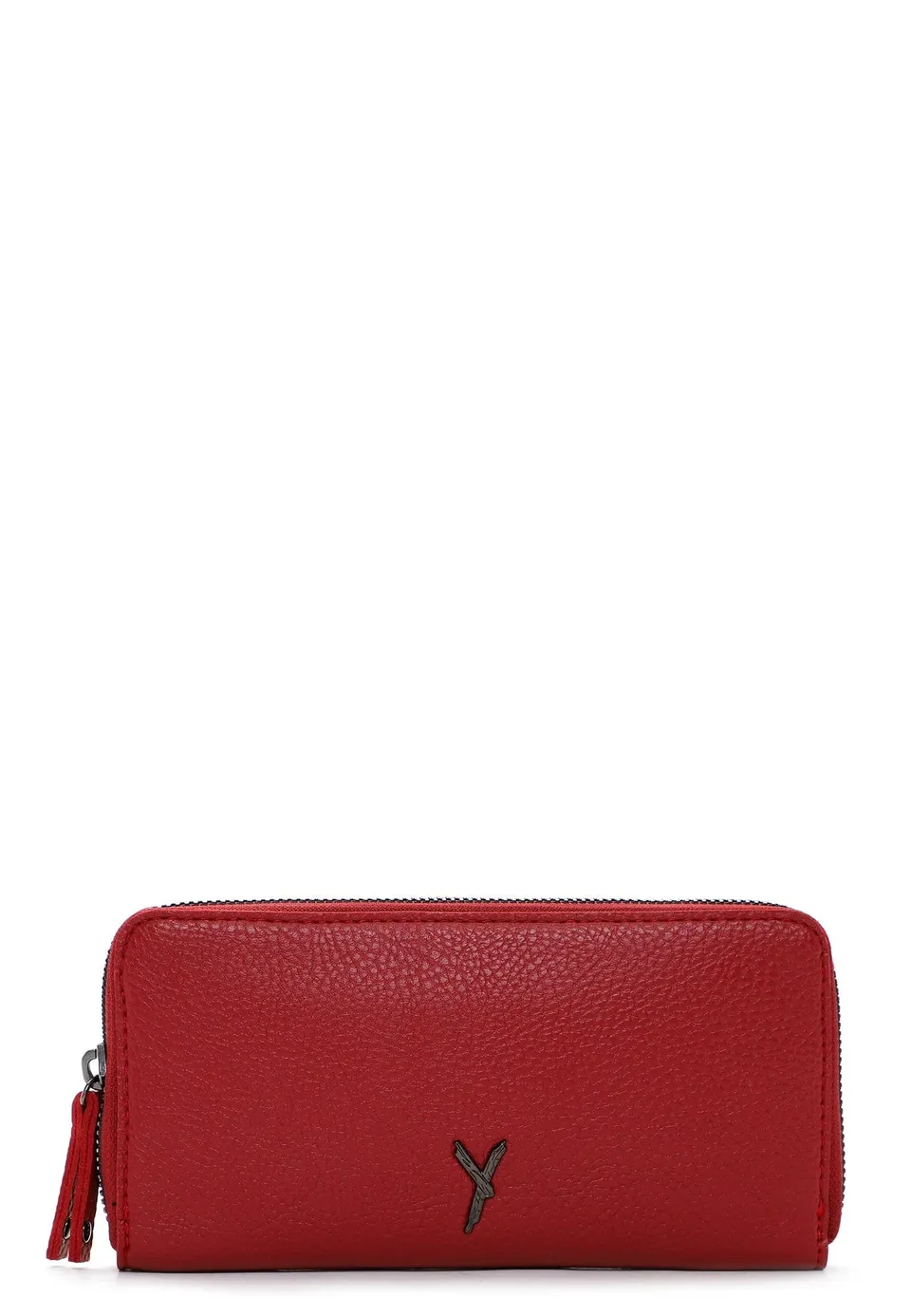 SURI FREY Gitty Zip Around Wallet Geldbörse DarkRed genarbt