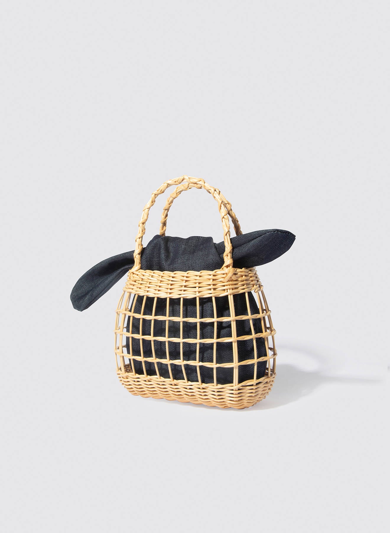 Maria la Rosa Small Wapiti Basket Net Korbtasche Natural Stroh