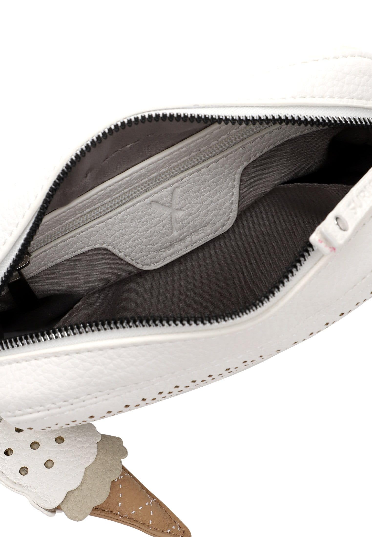 SURI FREY Cilly Crossbody Umhängetasche Weiß gelocht