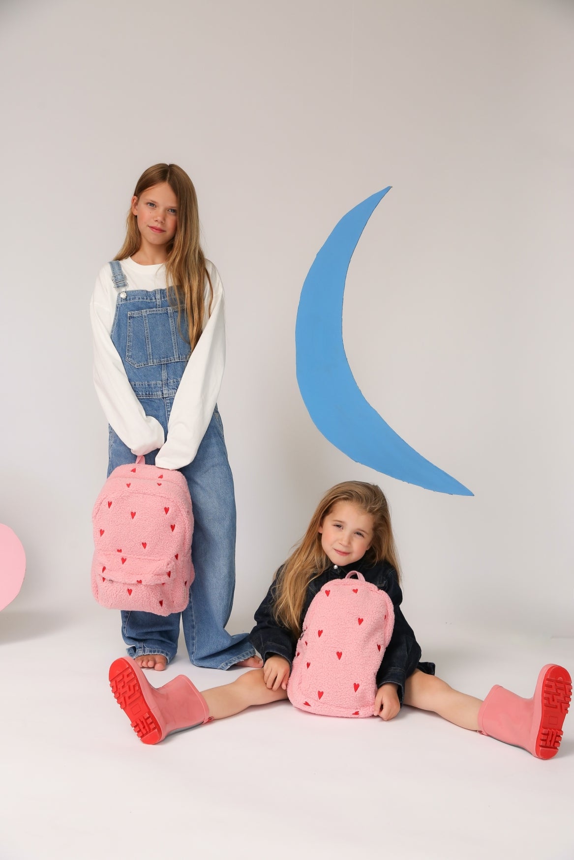 Studio Noos Teddy Mini Rucksack Light Pink Hearts