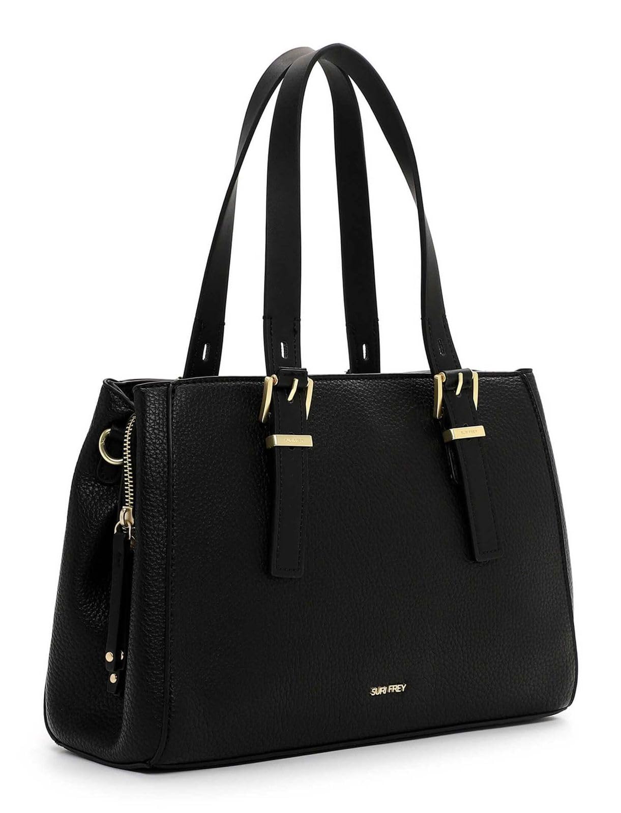 SURI FREY SFY Maggy Cityshopper L Shopper Schwarz genarbt