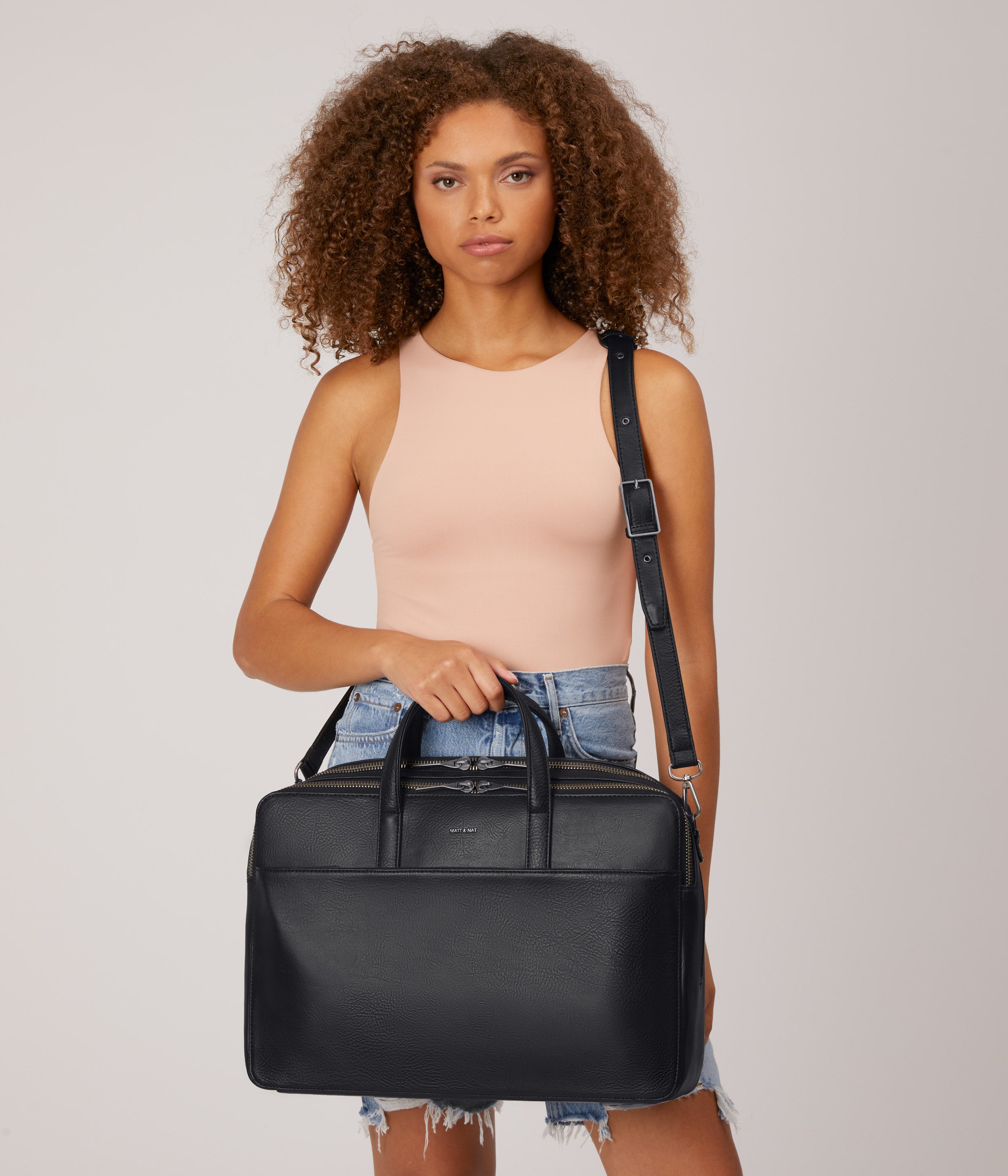 Matt & Nat Dwell Tom Aktentasche Schwarz 15 Zoll vegan