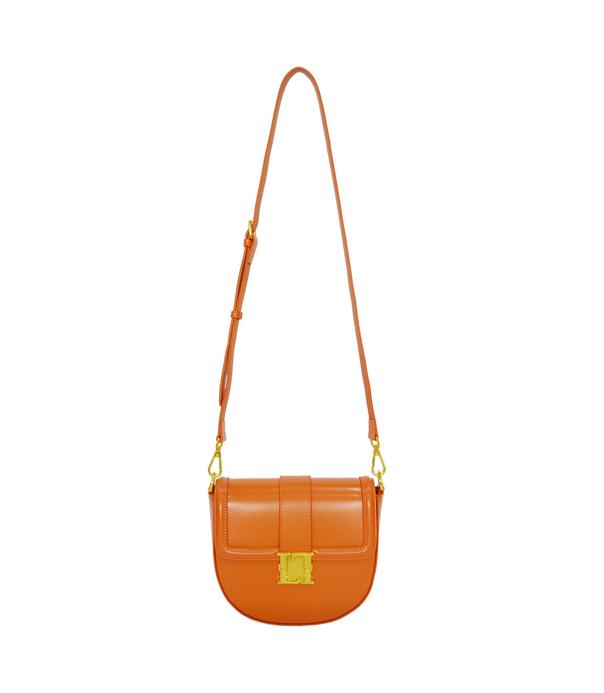 Lamarthe Bella Umhängetasche Orange Spaltleder