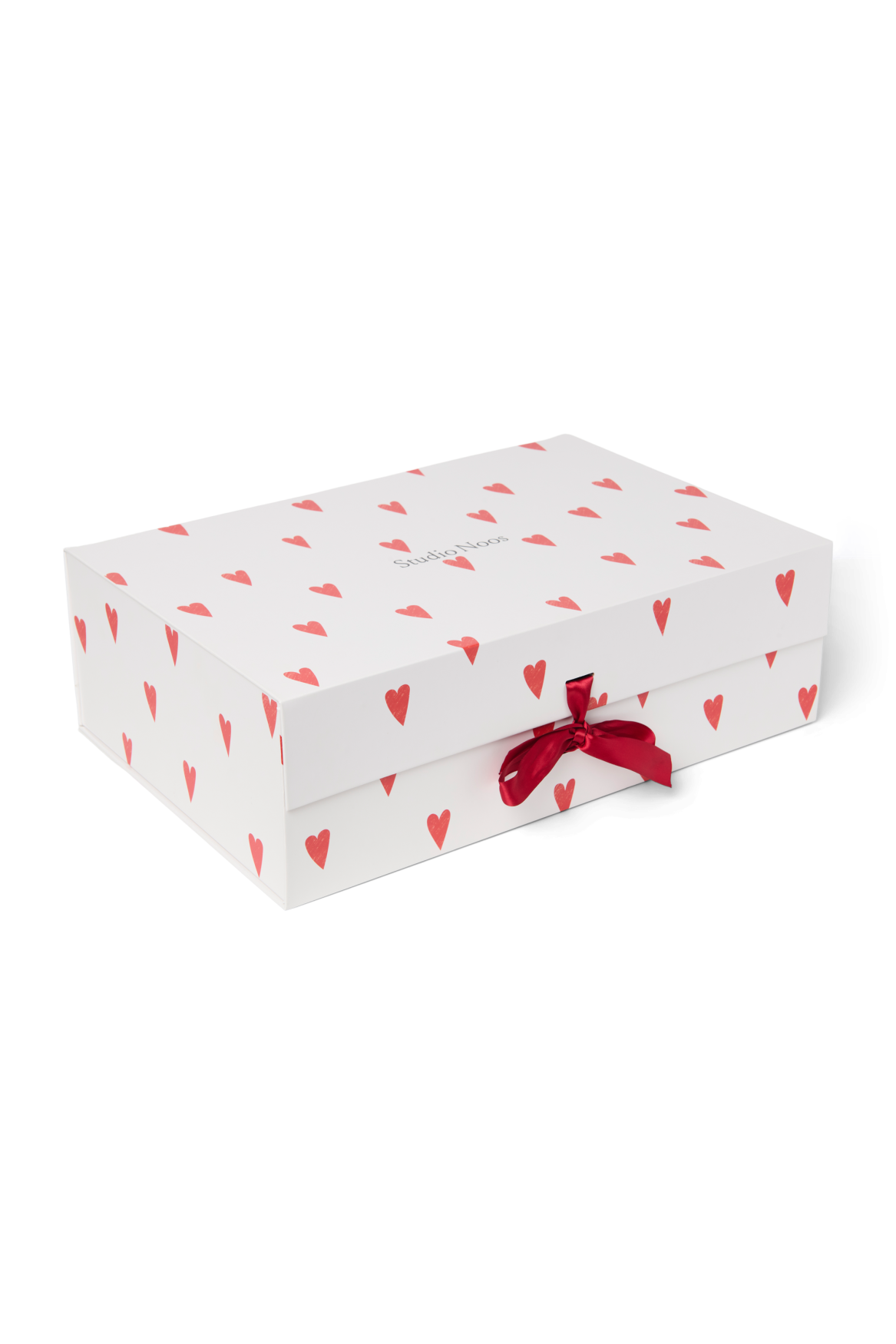 Studio Noos Gift Box L Geschenkbox White Hearts groß