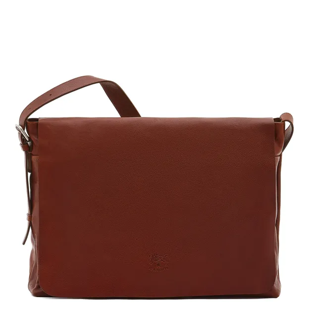 Il Bisonte Brolio Messenger seppia Rindsleder