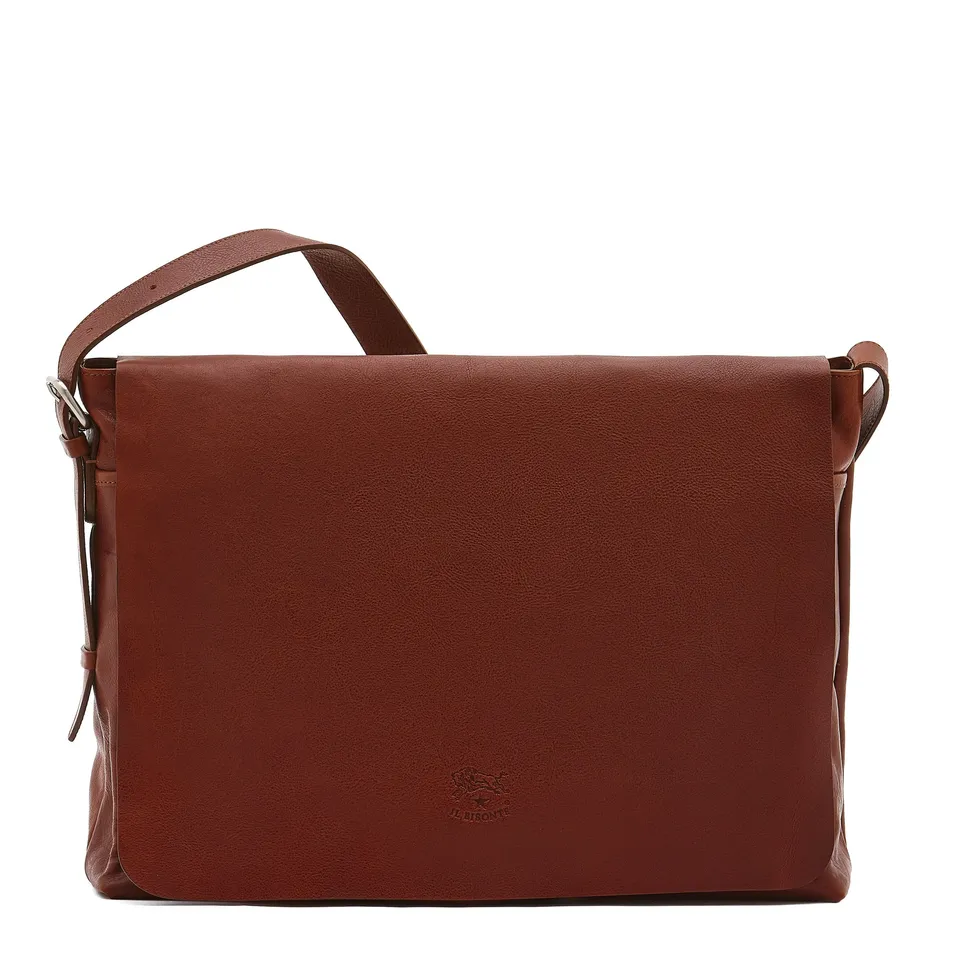 Il Bisonte Brolio Messenger seppia Rindsleder