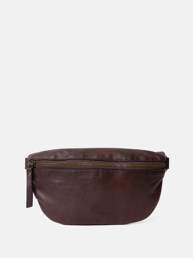 RE:DESIGNED Gisela 6239 Bauchtasche Woodsmoke Leder