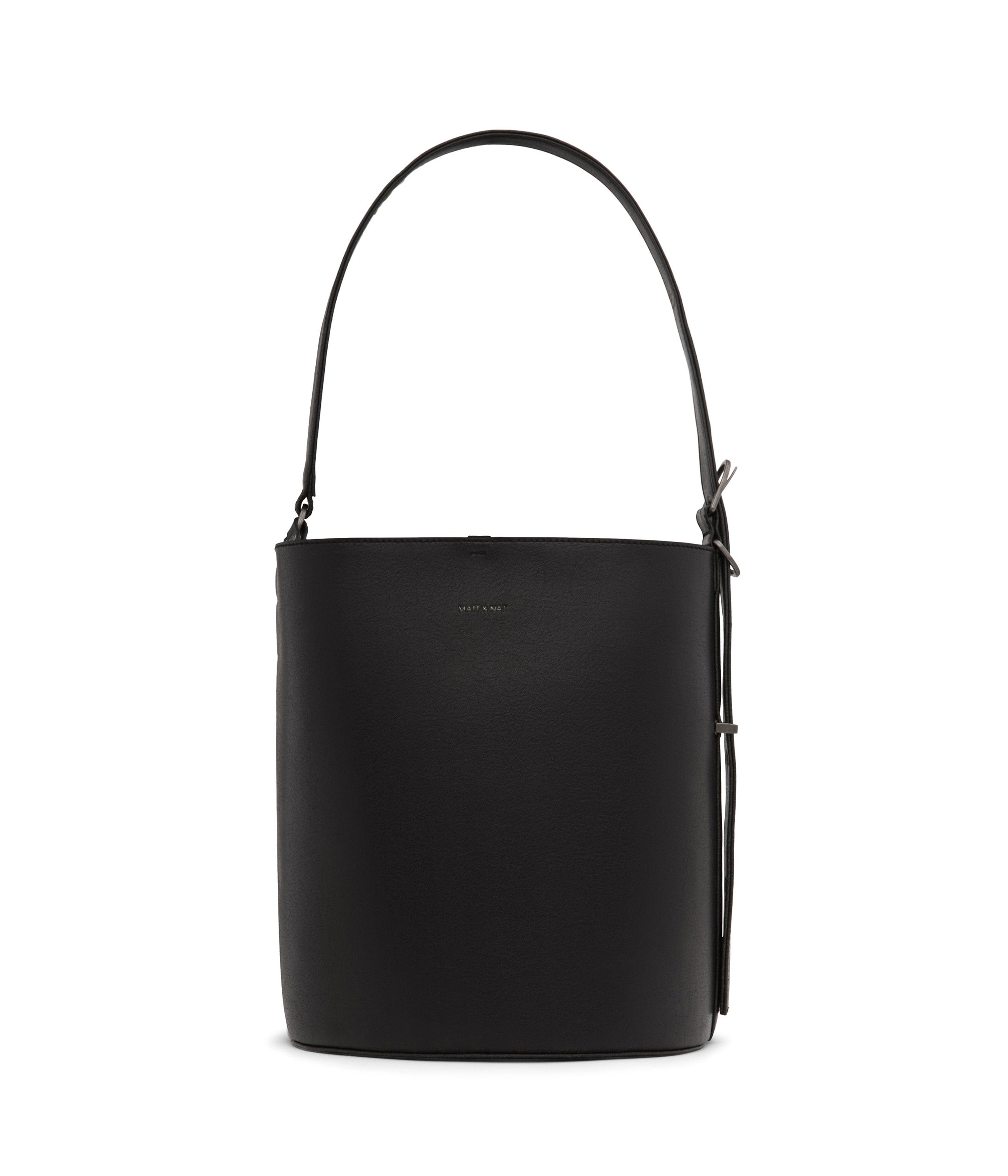Matt & Nat Vintage Azur Beuteltasche Schwarz vegan