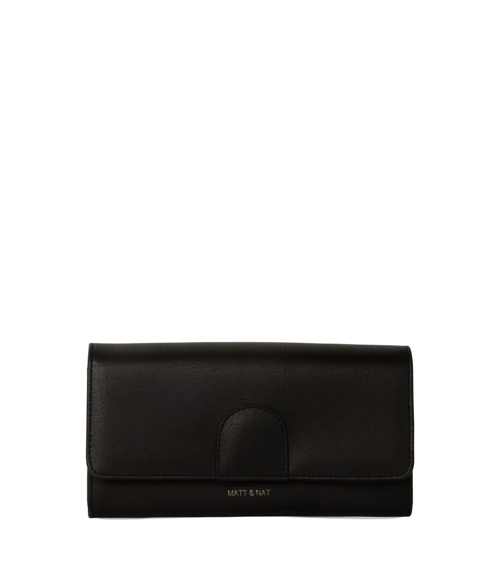 Matt & Nat Arbor Mellow Geldbörse Schwarz vegan