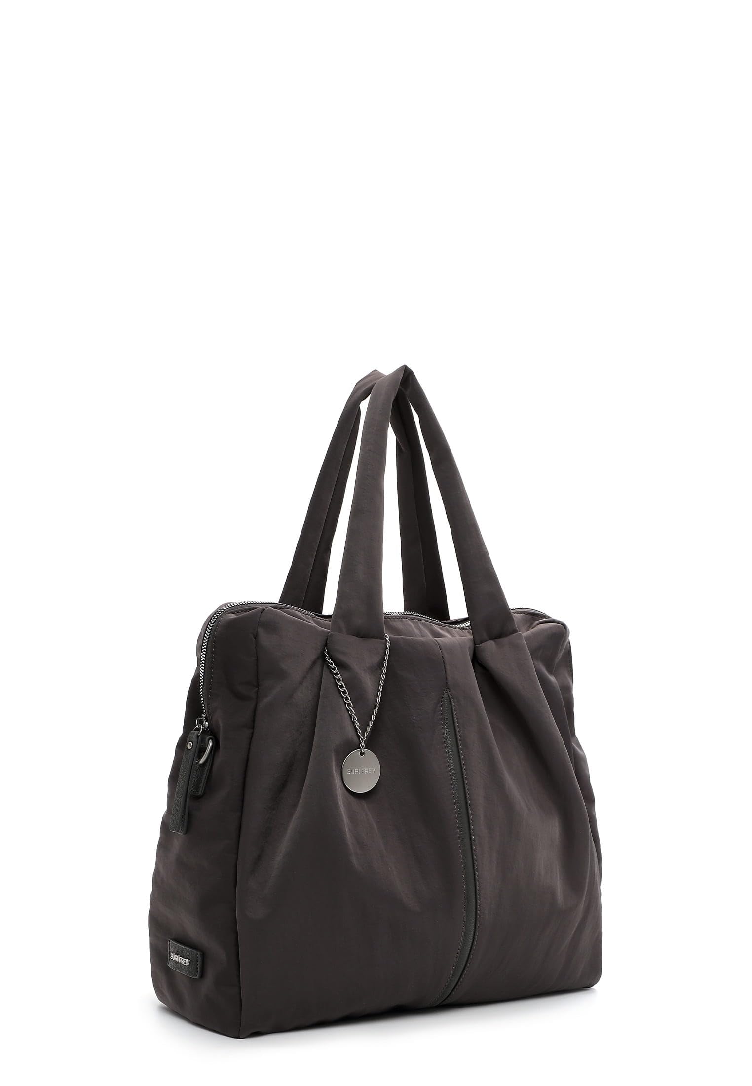 SURI FREY Pauly City Shoulder Bag L Schultertasche Grey mit Reissverschluss