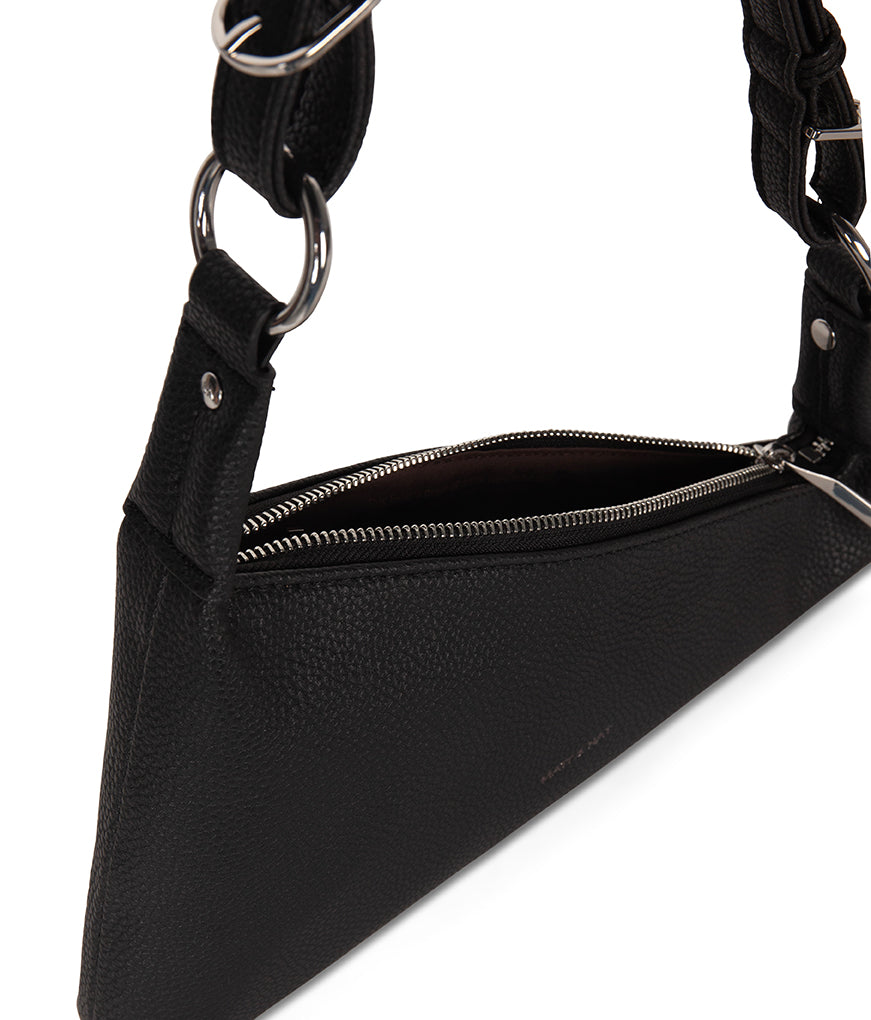 Matt & Nat Matina Grain Schultertasche Schwarz vegan