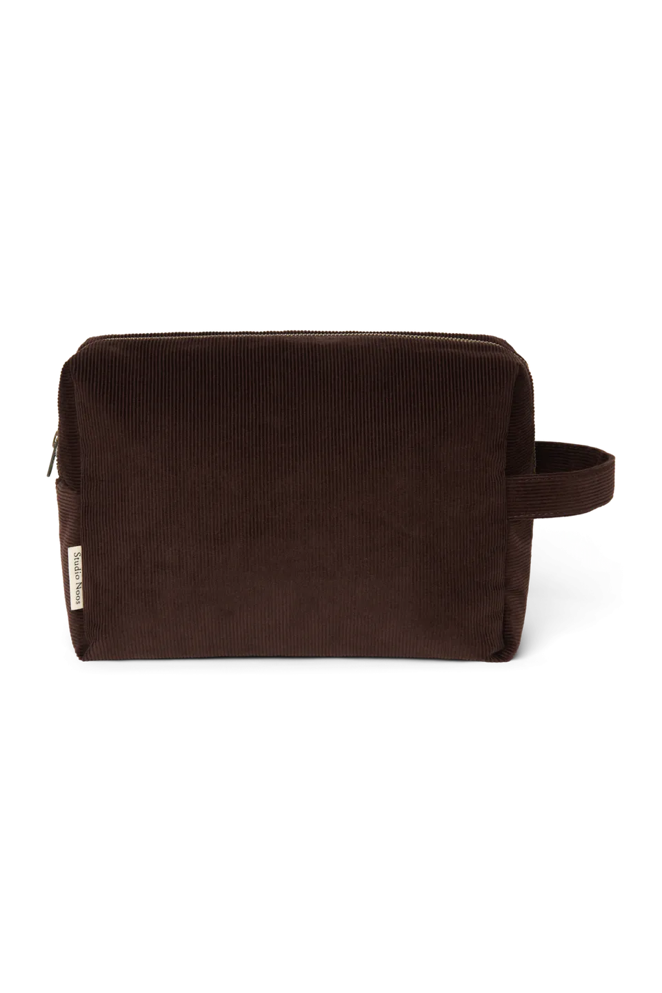 Studio Noos Rib Puffy Kulturtasche Dunkelbraun