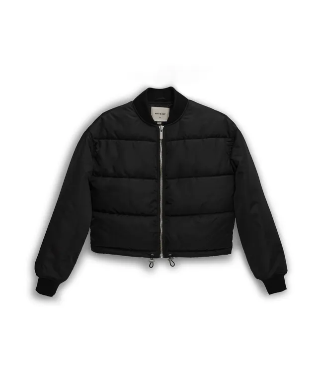 Matt & Nat Rosie Puffer Jacke Schwarz vegan
